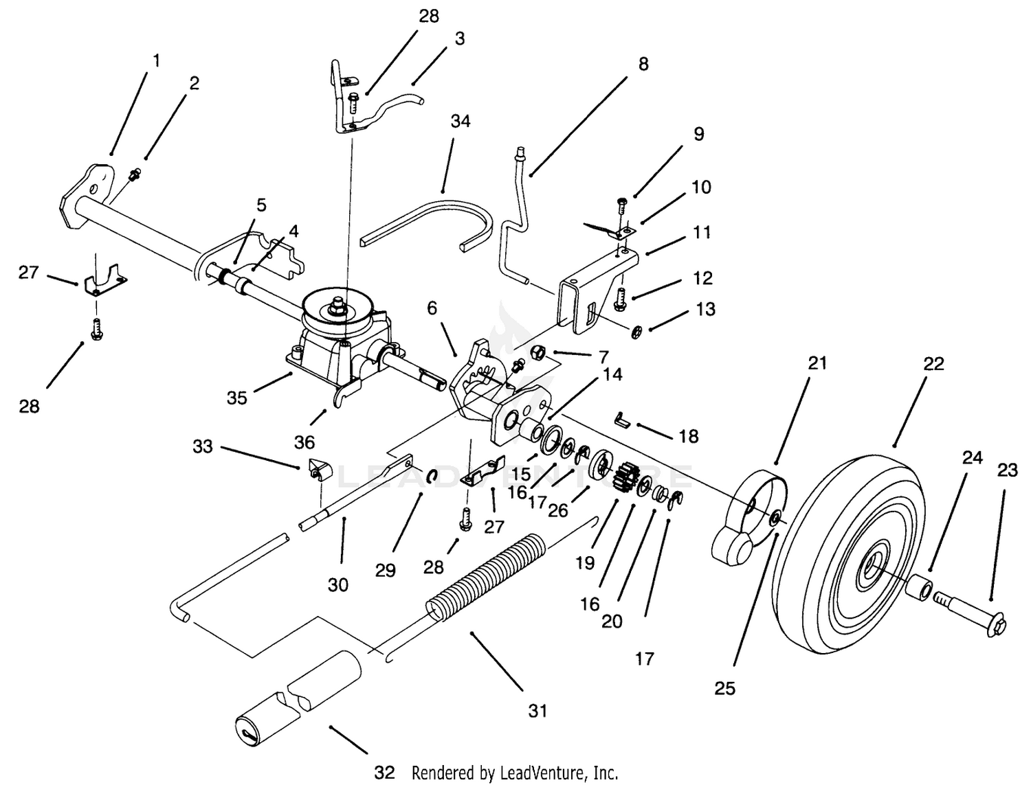 S.p. Rear Axle Assembly