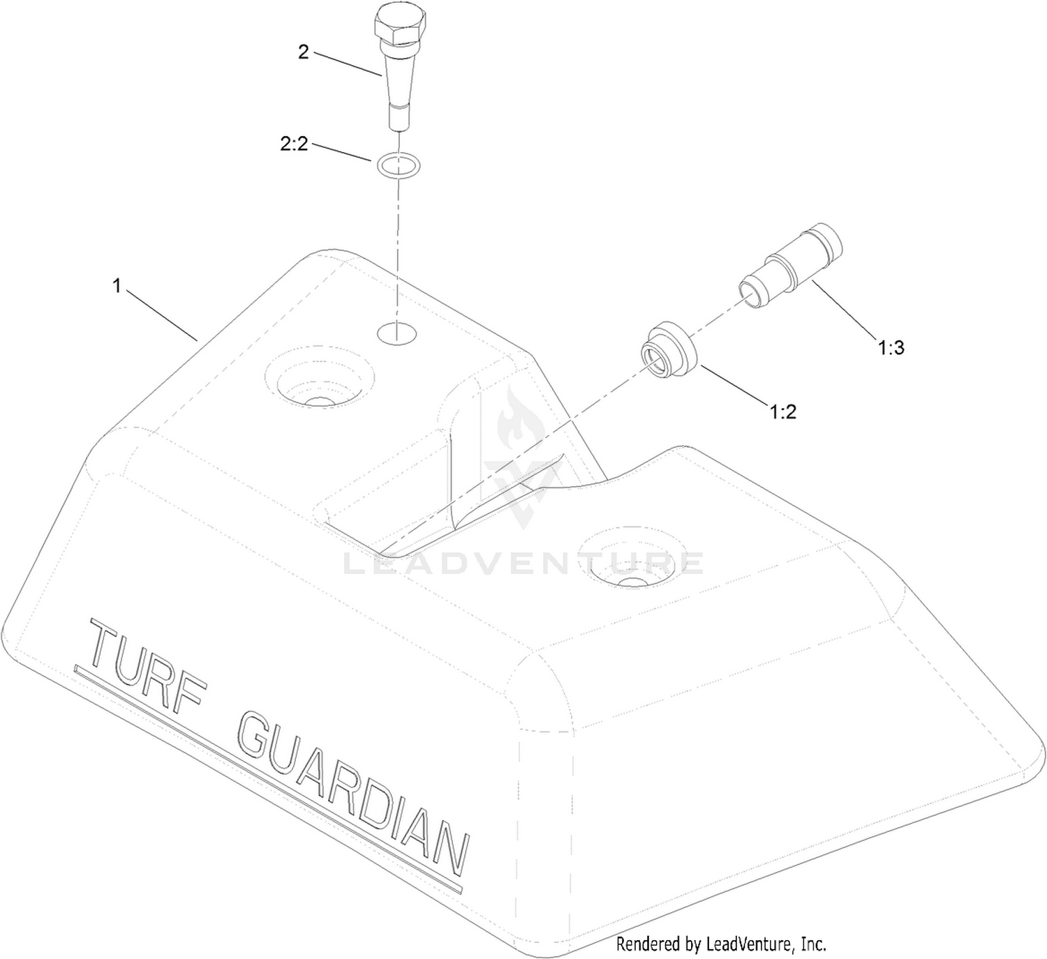 Leak Detector Tank Assembly No. 136-8547