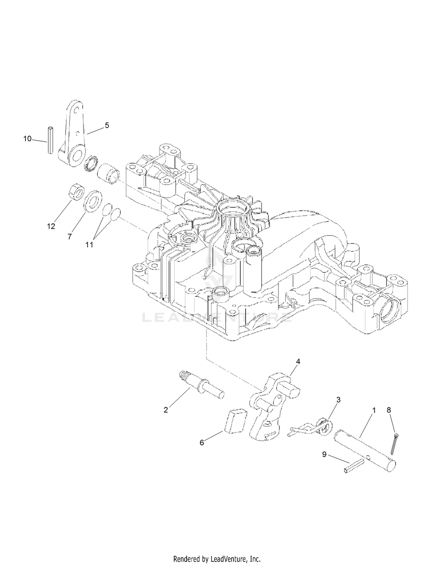 Control Shaft Assembly  Transmission Assembly No. 114-3155