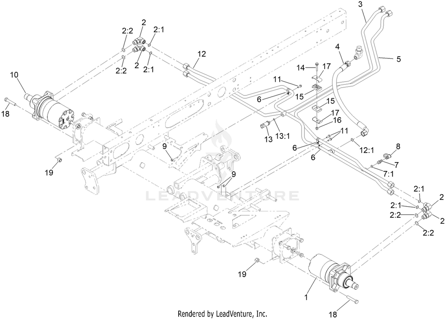 Traction Hydraulic Circuit Assembly