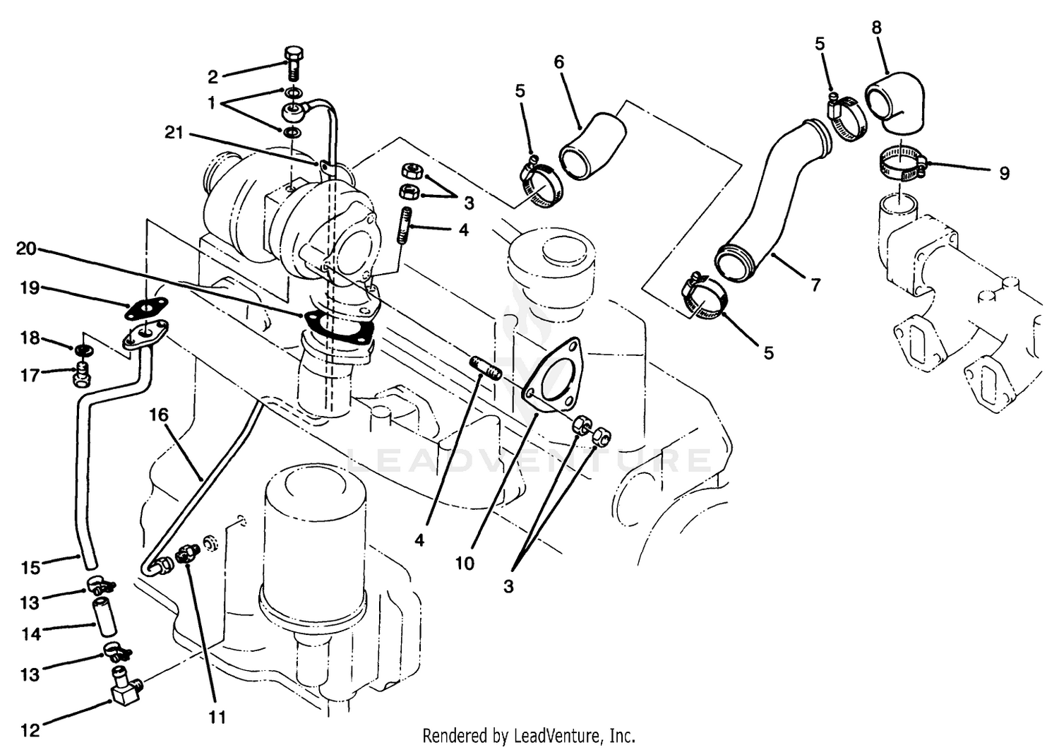 Turbocharger Oil Pipe Assembly