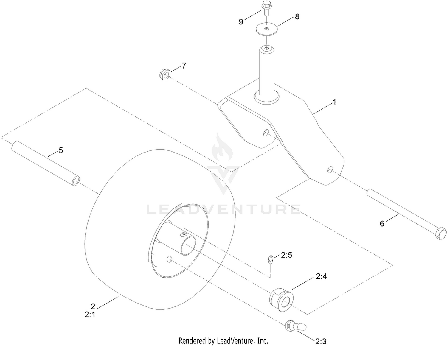 Tire and Caster Assembly