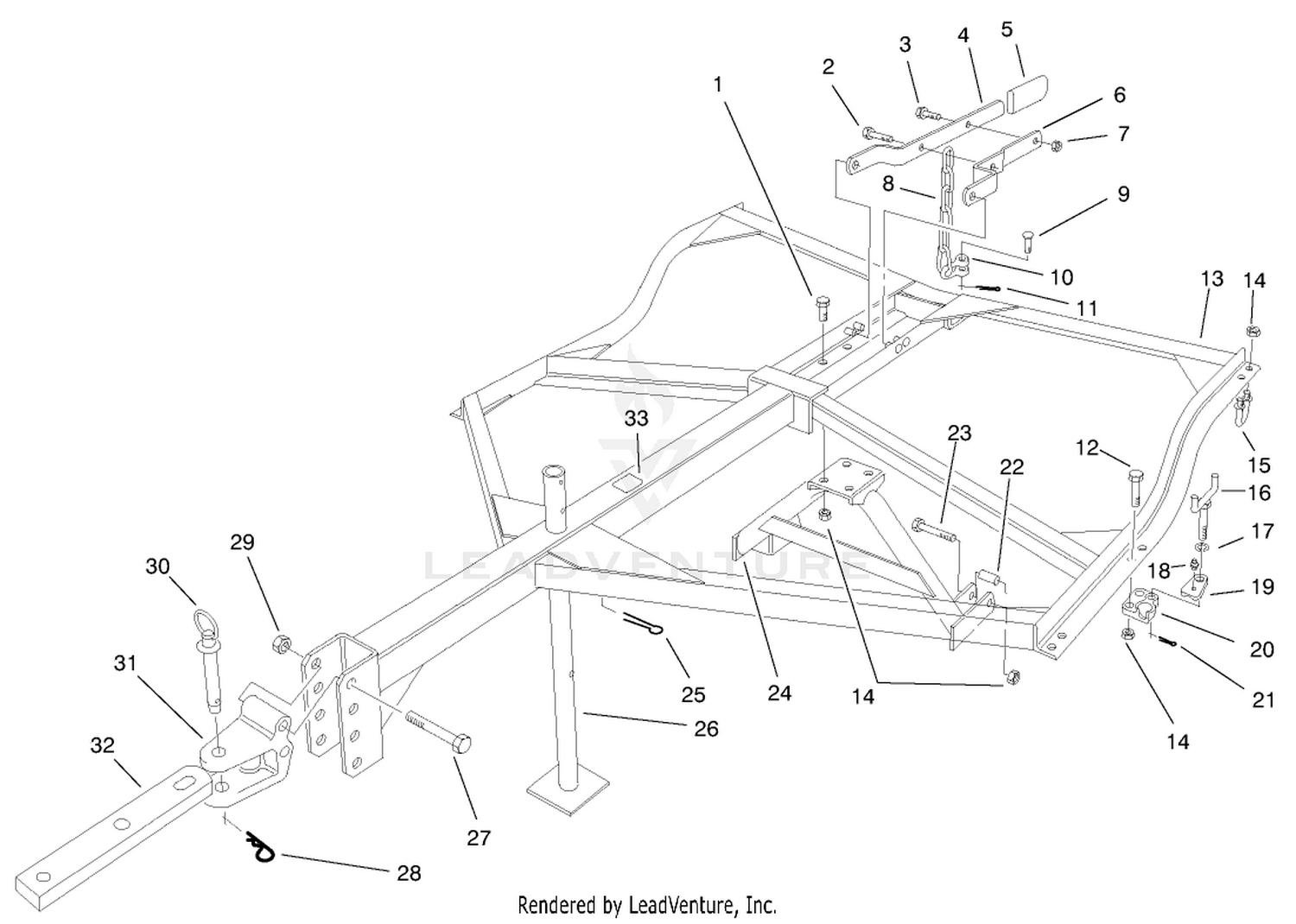 Center Frame Assembly (3-5-7 Unit)