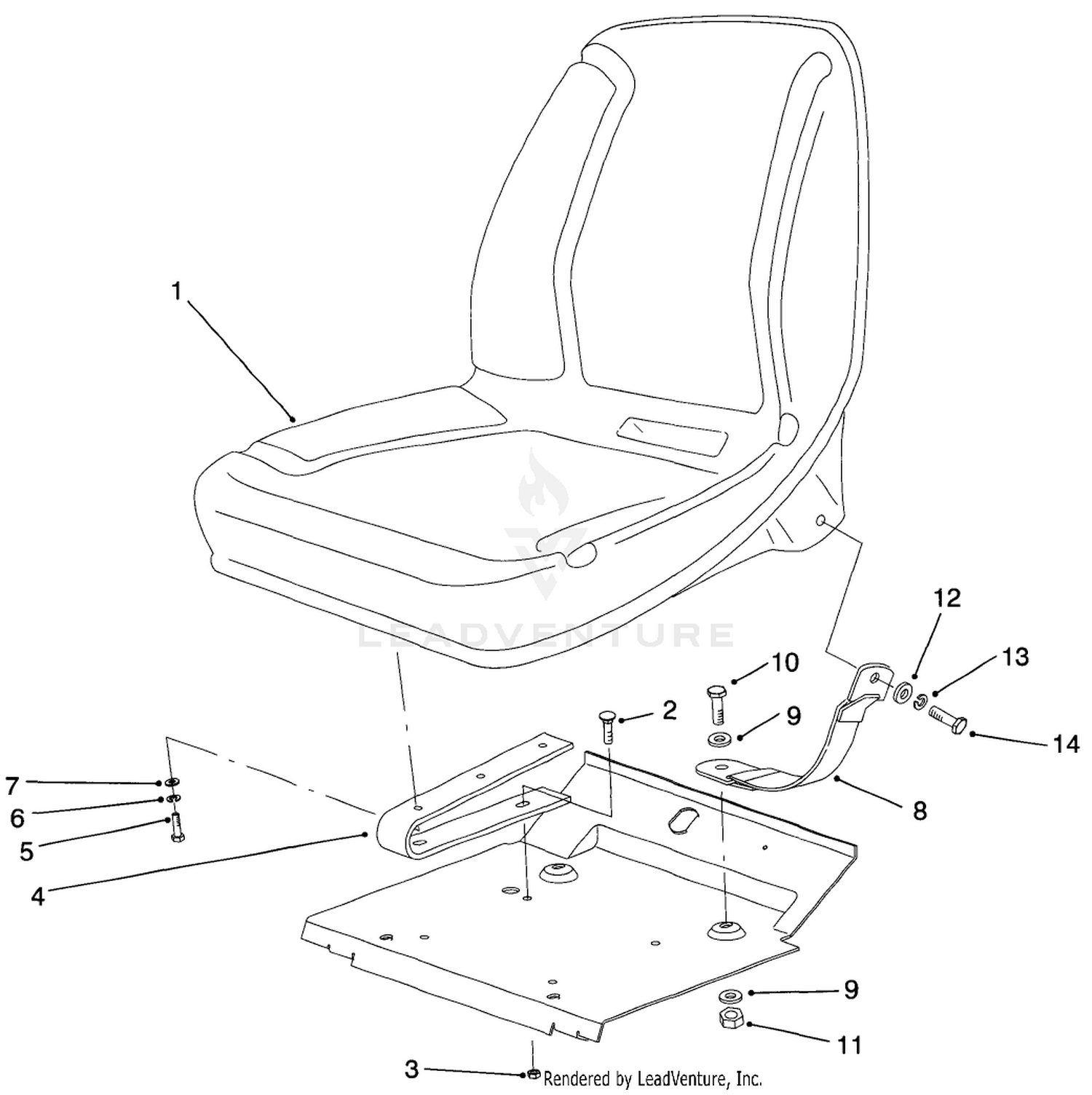 Low Seat Assembly (optional)