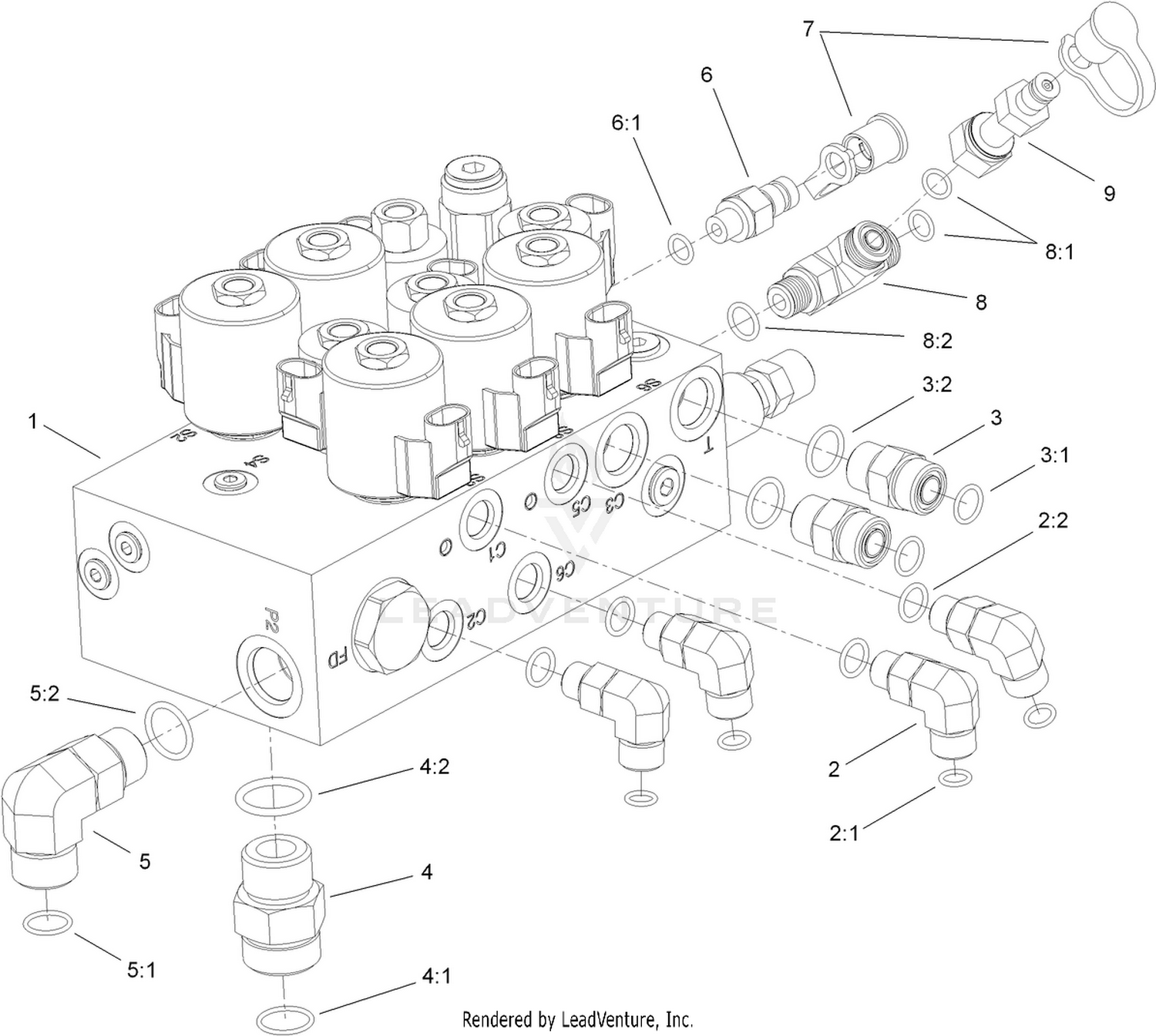 Hydraulic Lift Manifold Assembly