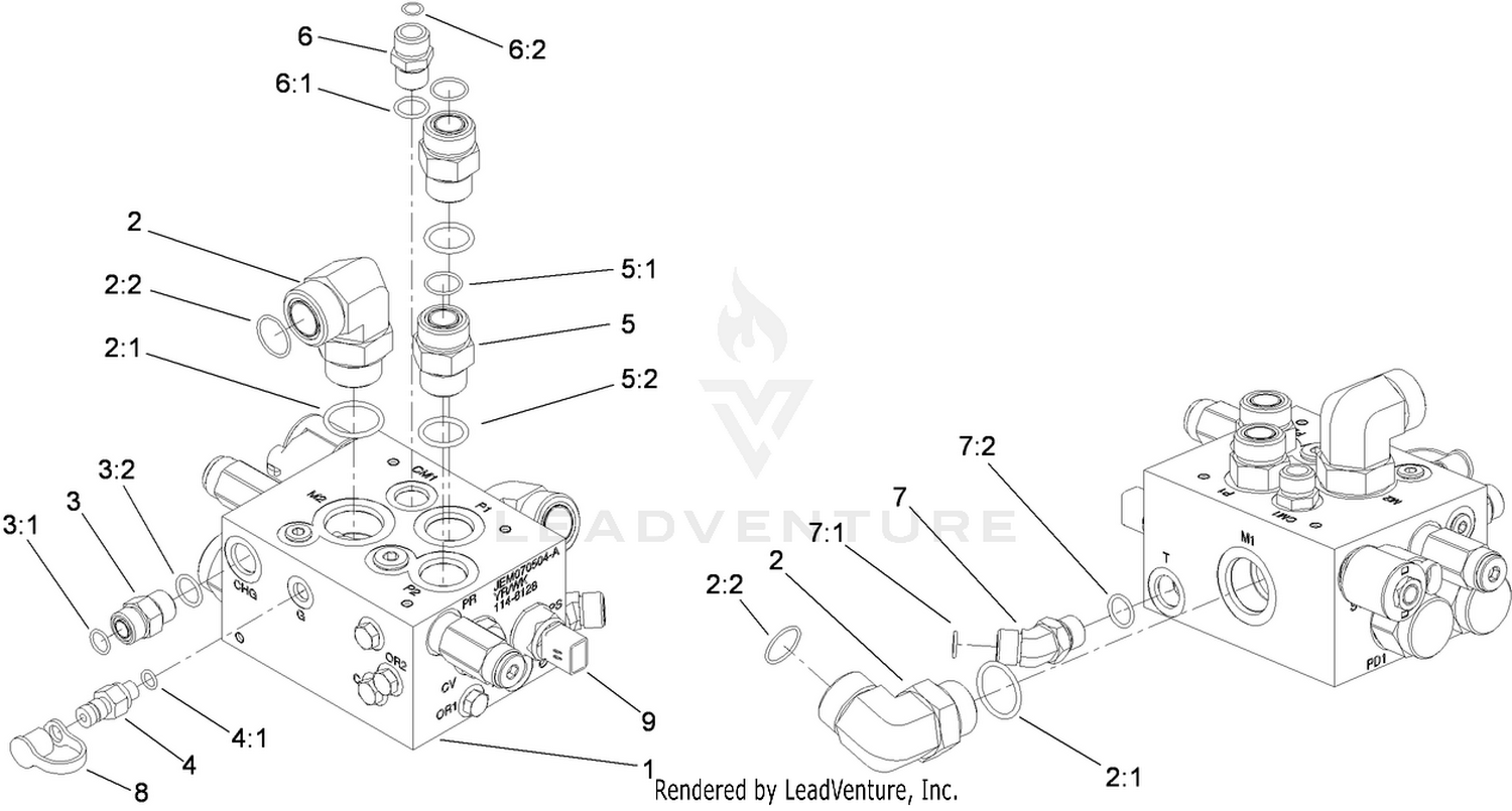 4-Wheel Drive Manifold Assembly No. 117-2390