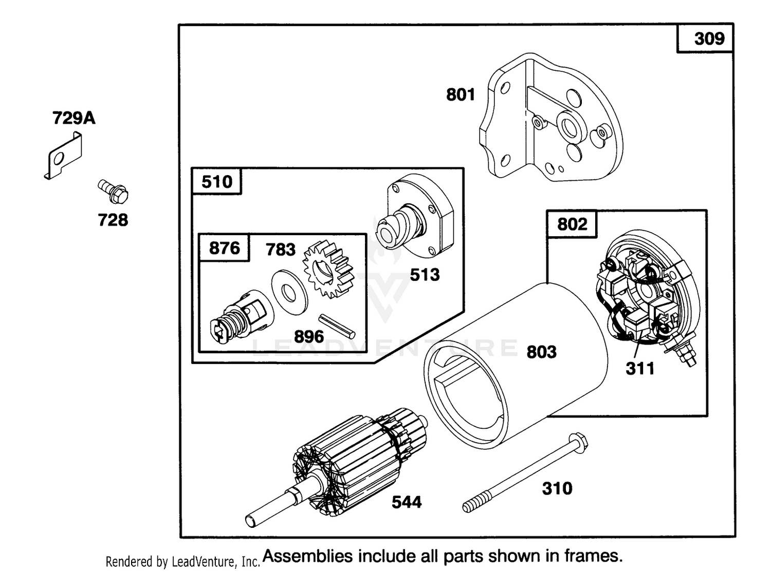 Engine Briggs  Stratton Model 286707-0453-01 7