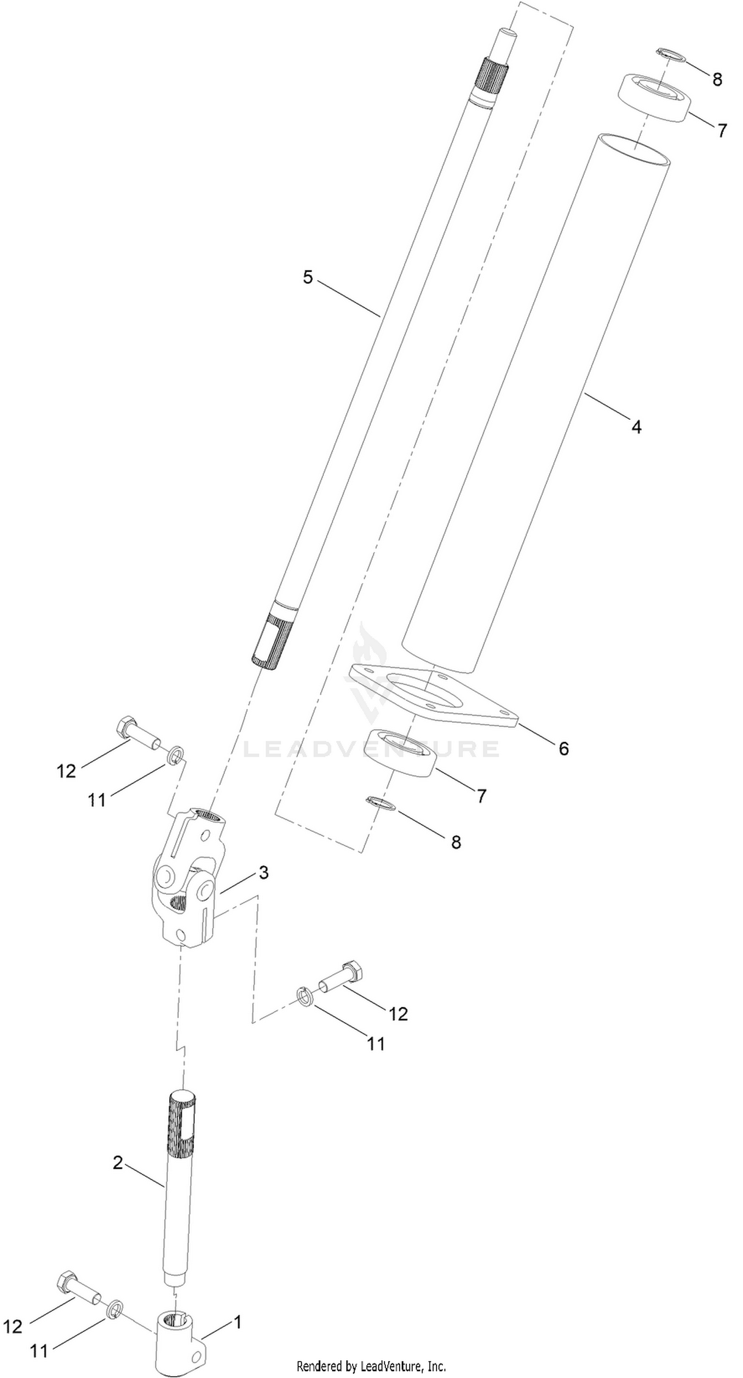 Steering Rod Assembly No. 134-6202