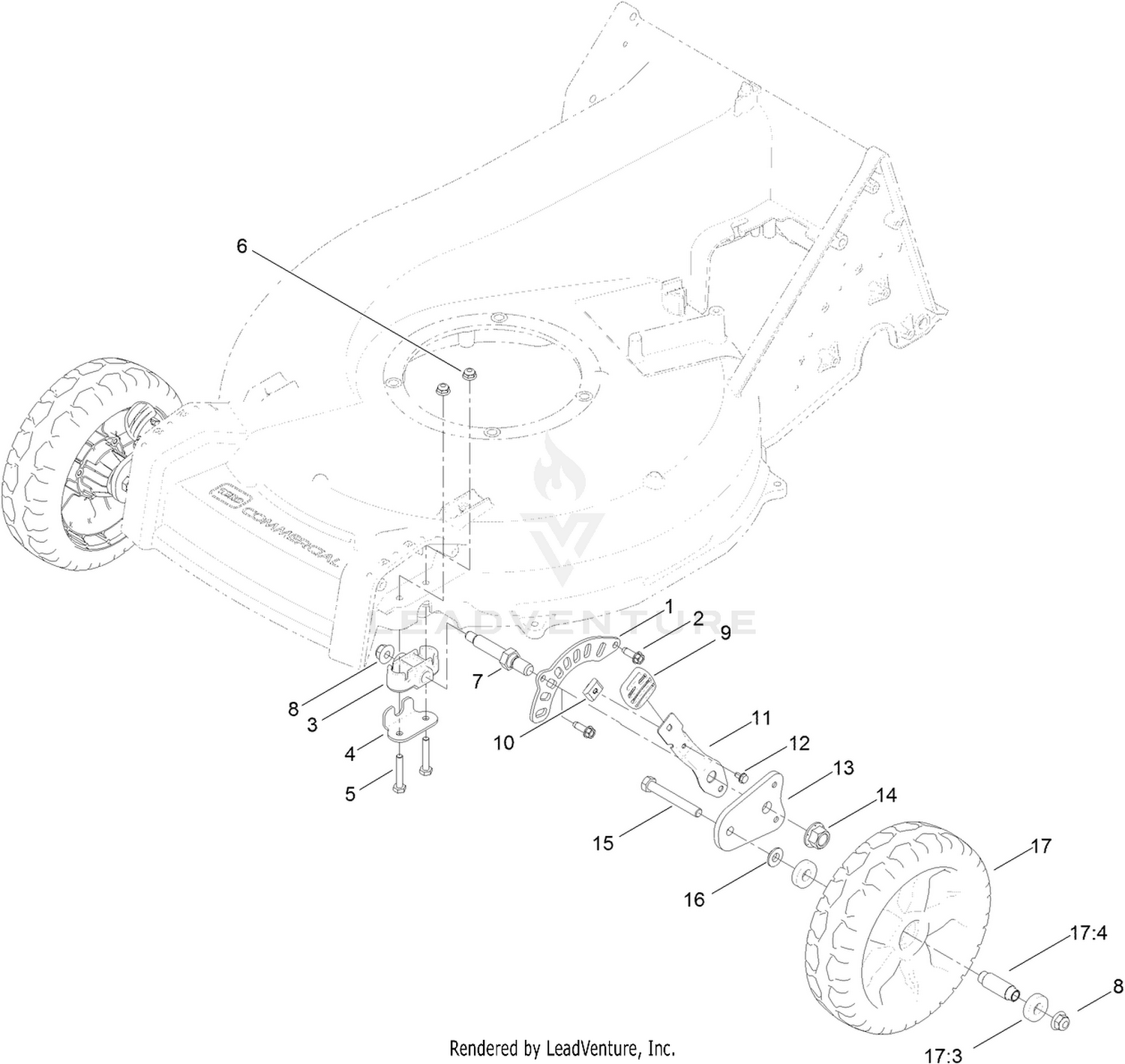 Height-of-Cut and Wheel Assembly