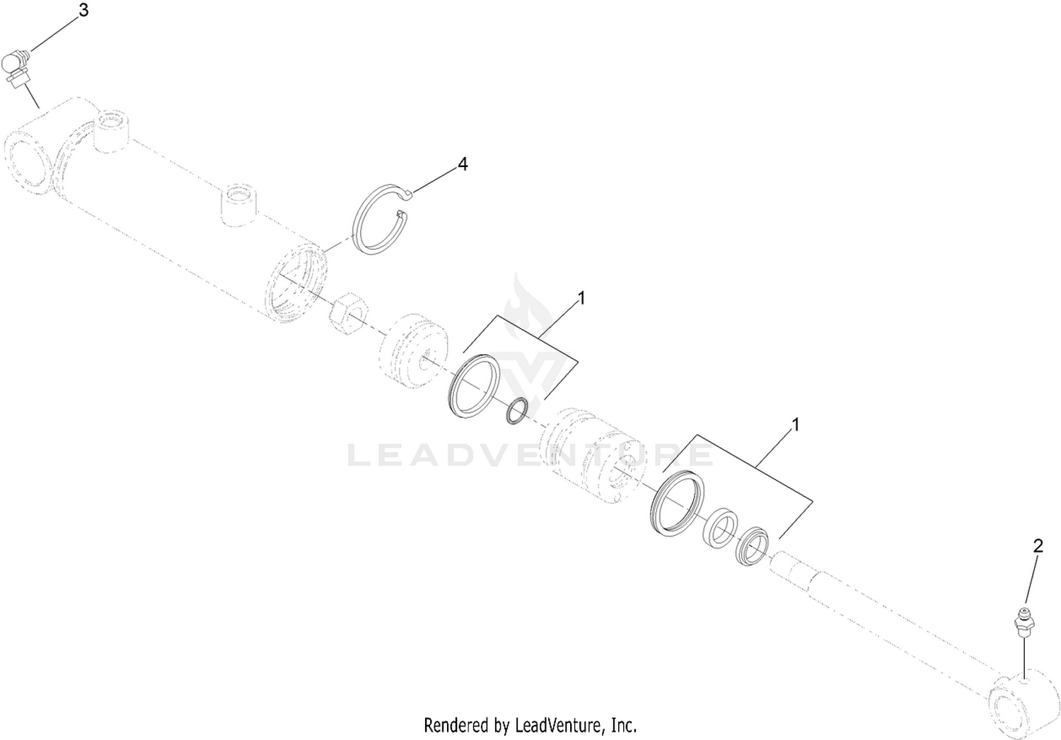 Hydraulic Cylinder Assembly No. 114-0366