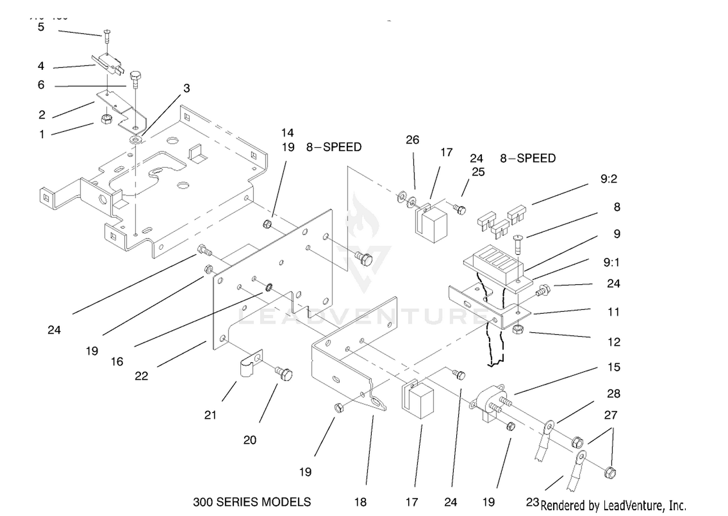 Hoodstand Electrical Housing  Wire Harness