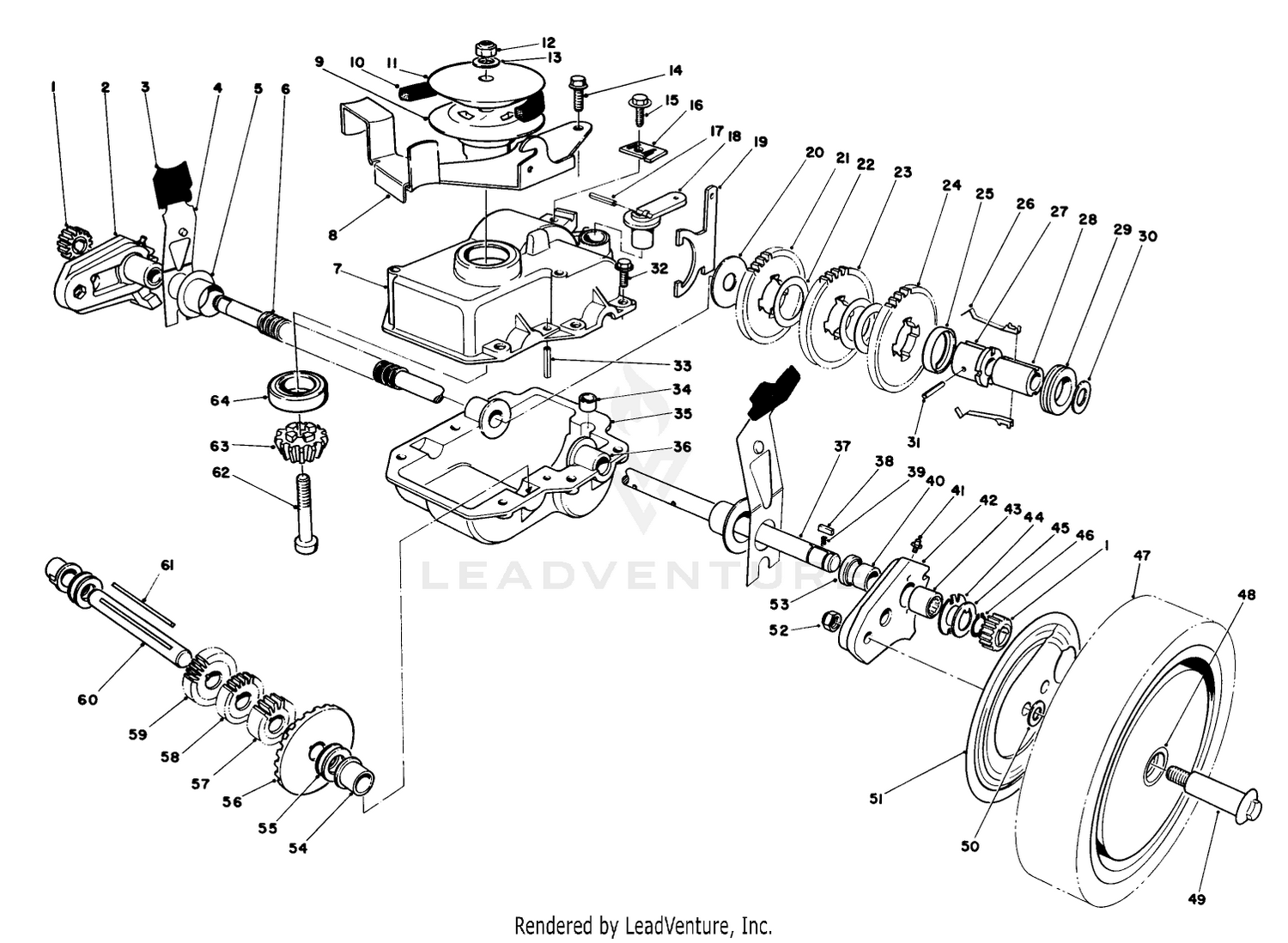 Gear Case Assembly (continued)(machine Serial No-S. 6900101 Thru 6903100)