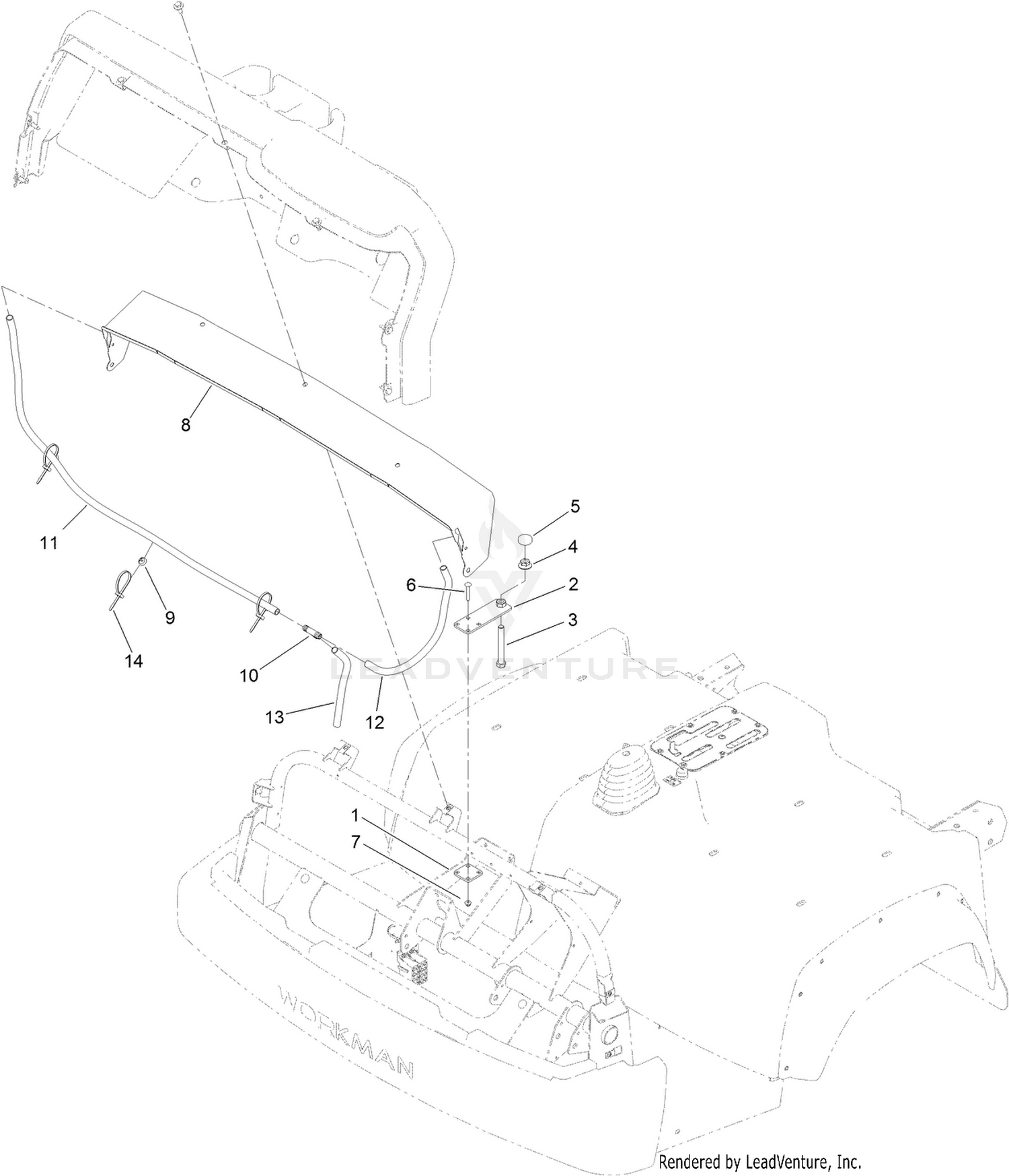 Rain Gutter and Dash Support Assembly