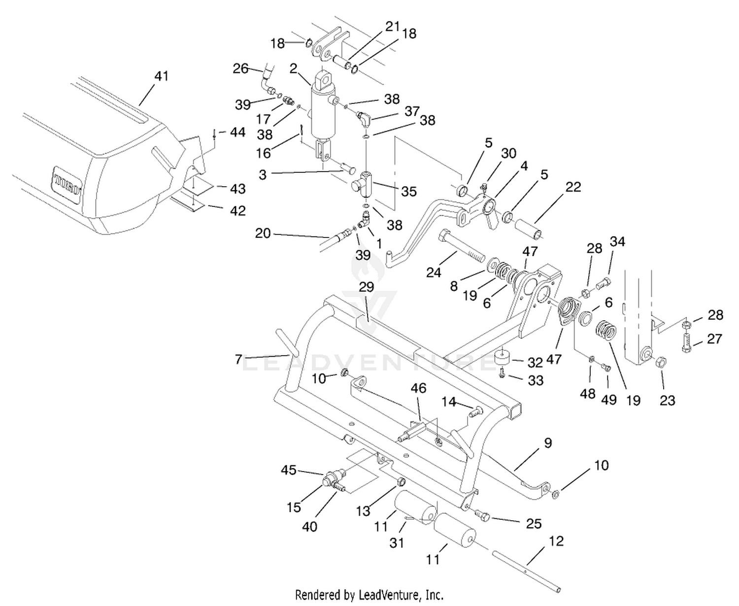 Pull Frame Assembly-Rear