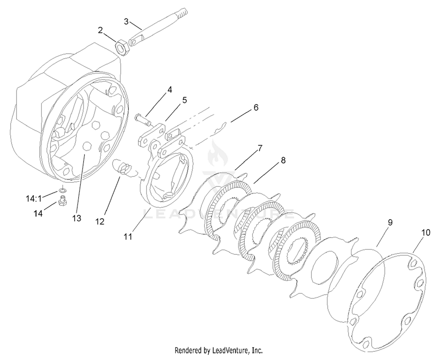 Brake Assembly No. 100-3070-03