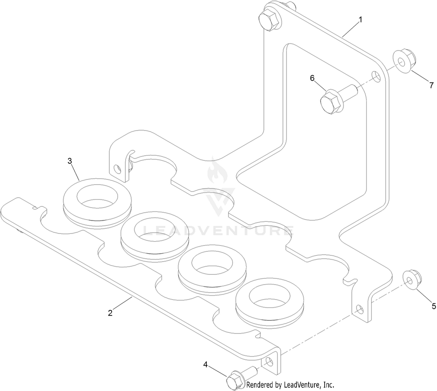 4-Hose Stabilizer Bracket Kit No. 125-5852
