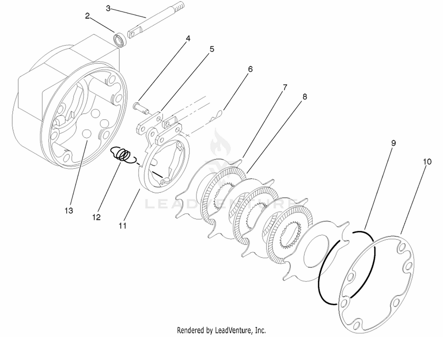 Lh-Brake Assembly