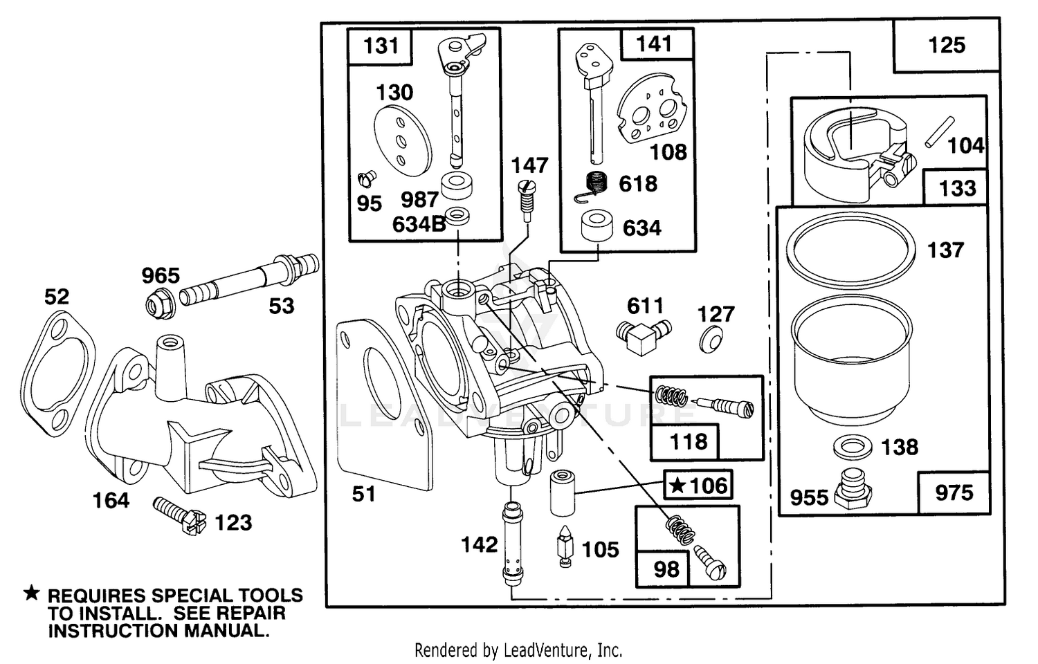 Engine Briggs  Stratton Model 282707-0119-01 3