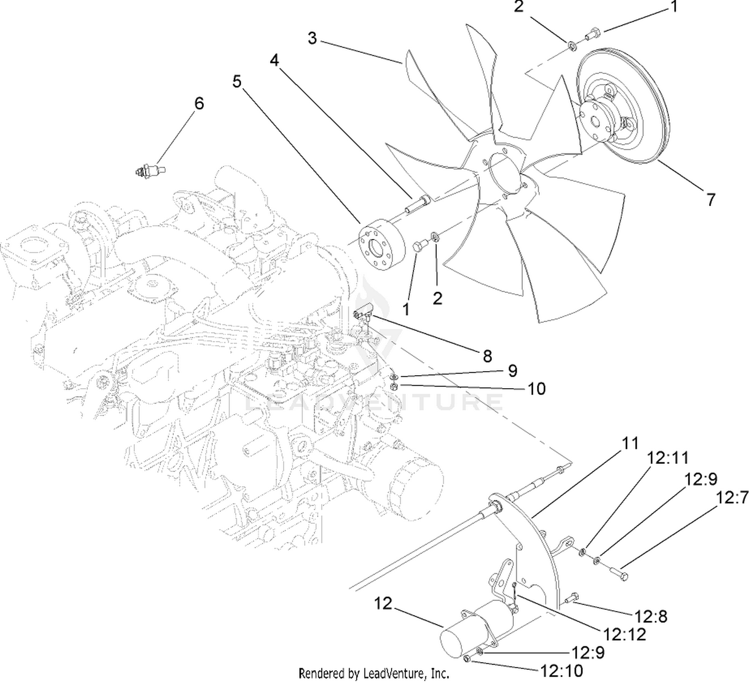 Fan and Solenoid Assembly