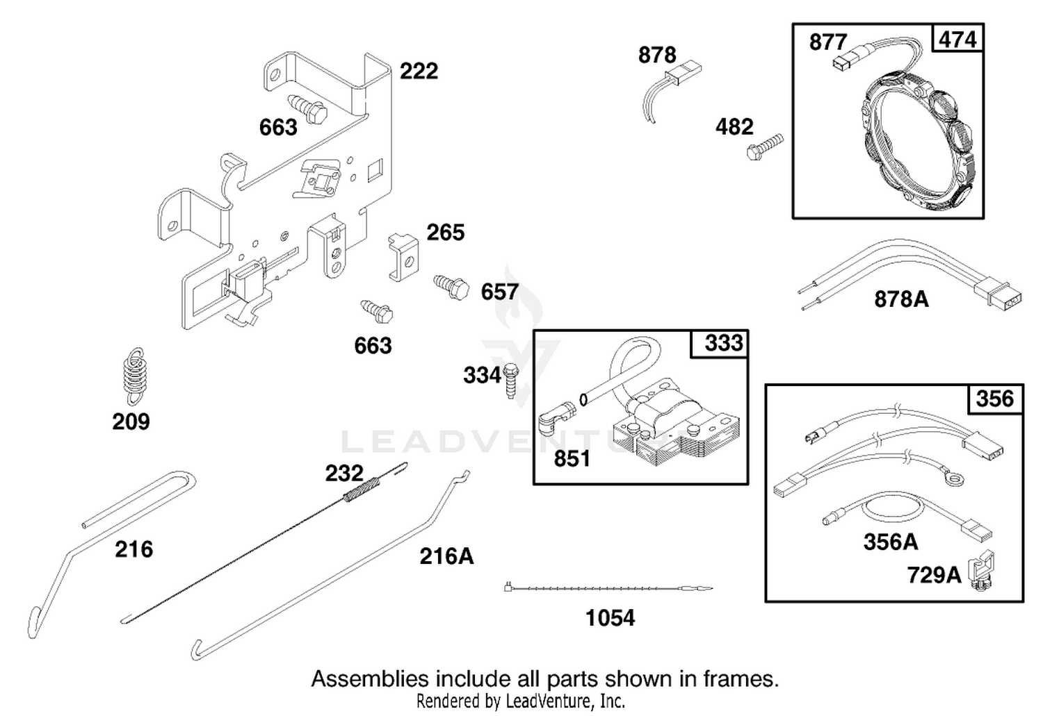 Engine Briggs  Stratton Model 28n707-0631-A1 6