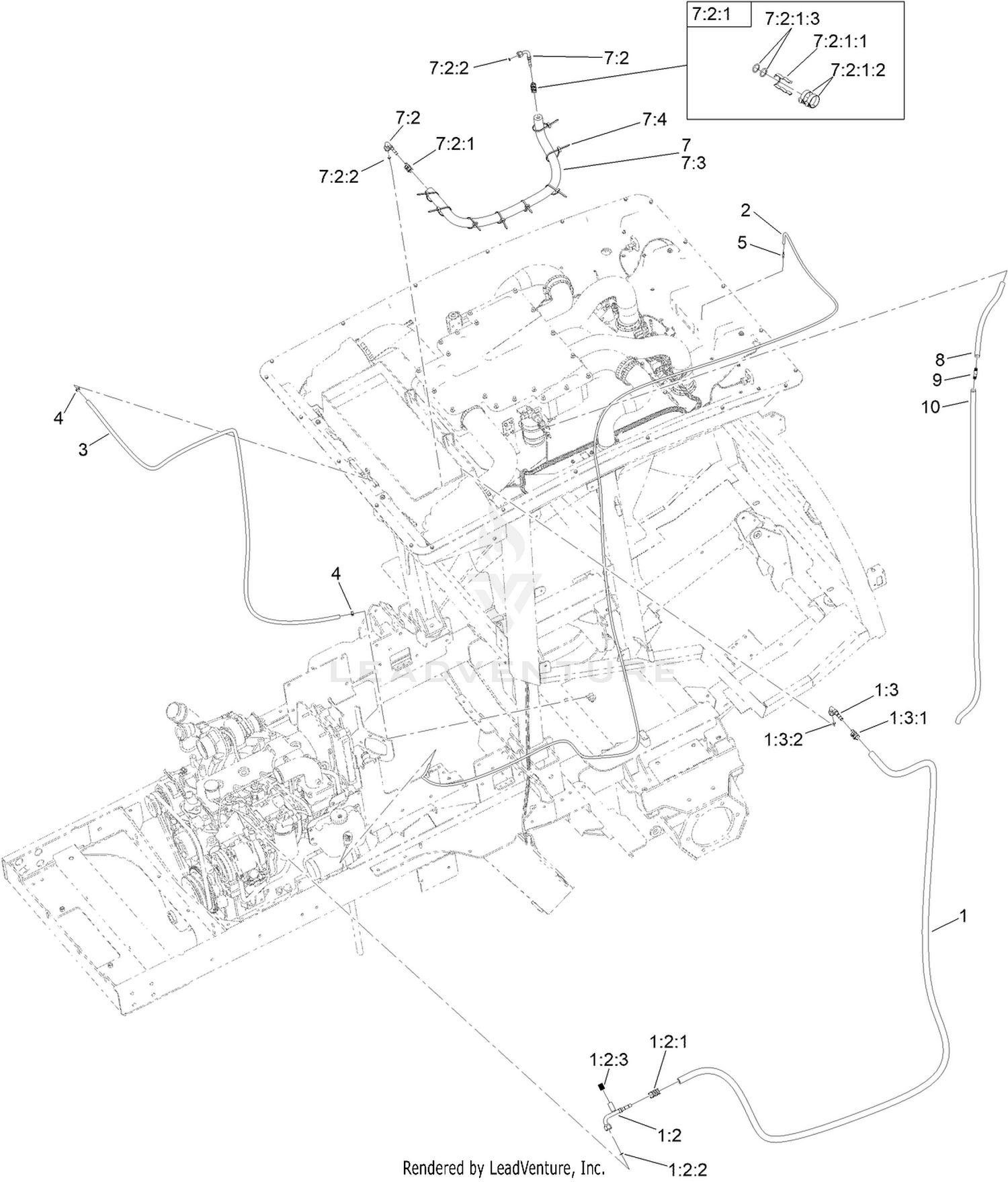 Right Side Hose Assembly