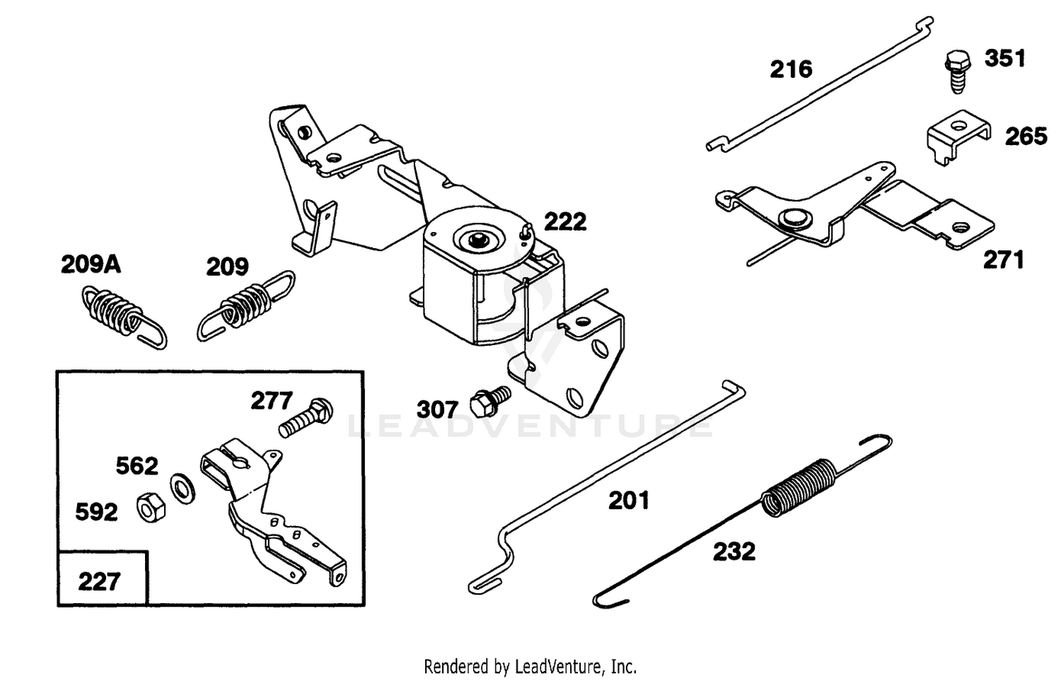 Engine Briggs  Stratton Model 303447-0411-01 7