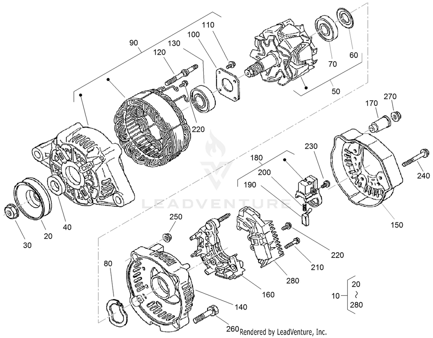 Alternator Assembly No. 98-9474