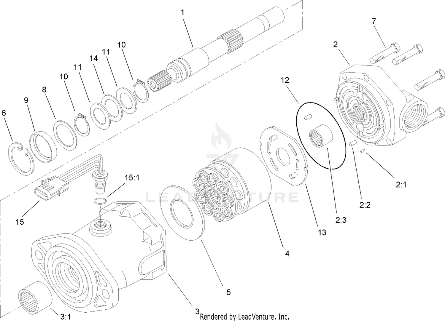Hydraulic Motor Assembly No. 93-7476