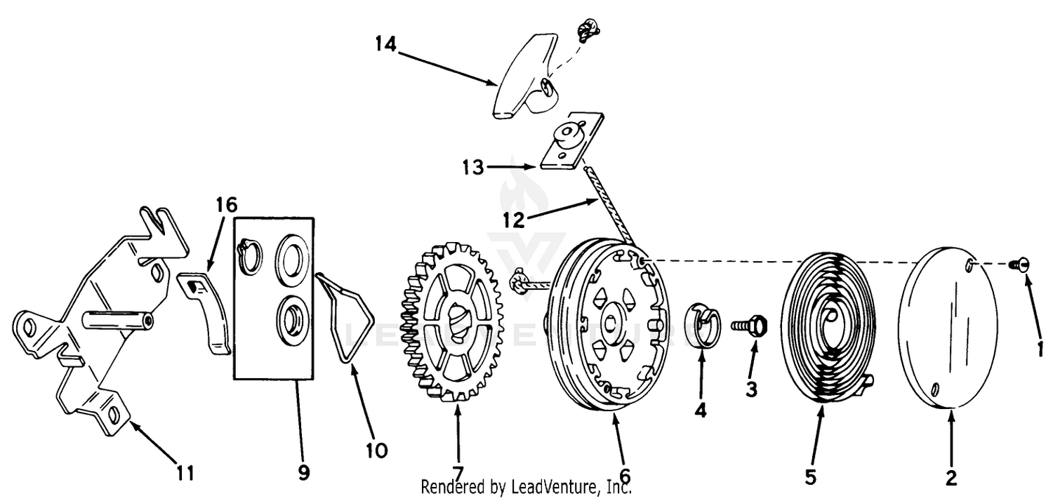 Rewind Starter No. 590450a