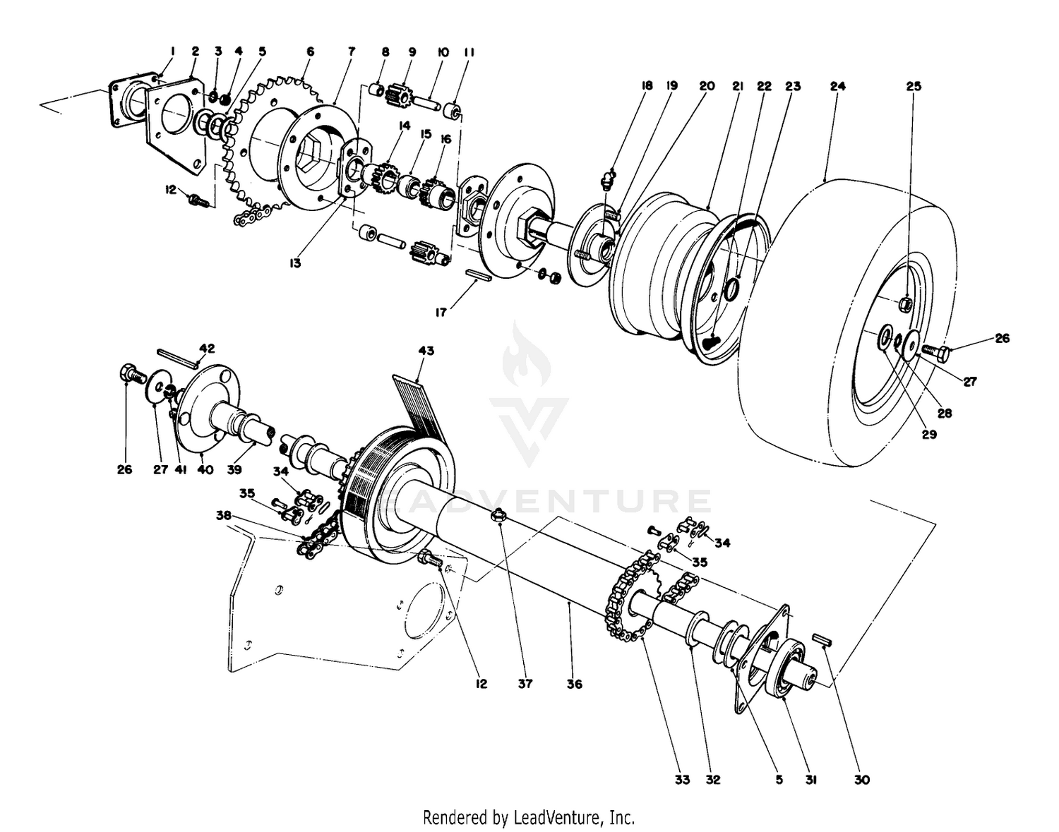 Axle  Drive Shaft Assembly