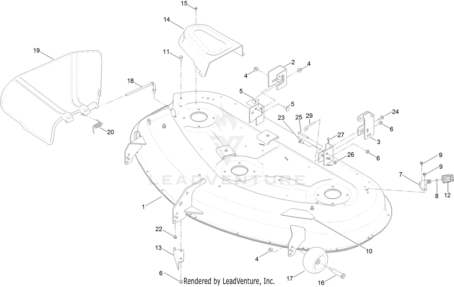 54 Inch Deck Assembly
