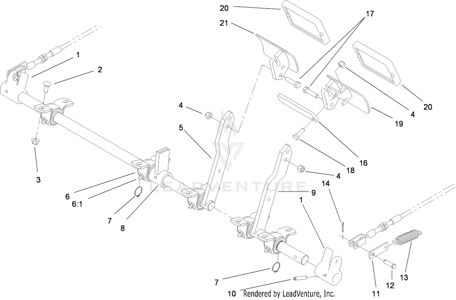 Brake Pedal and Linkage Assembly