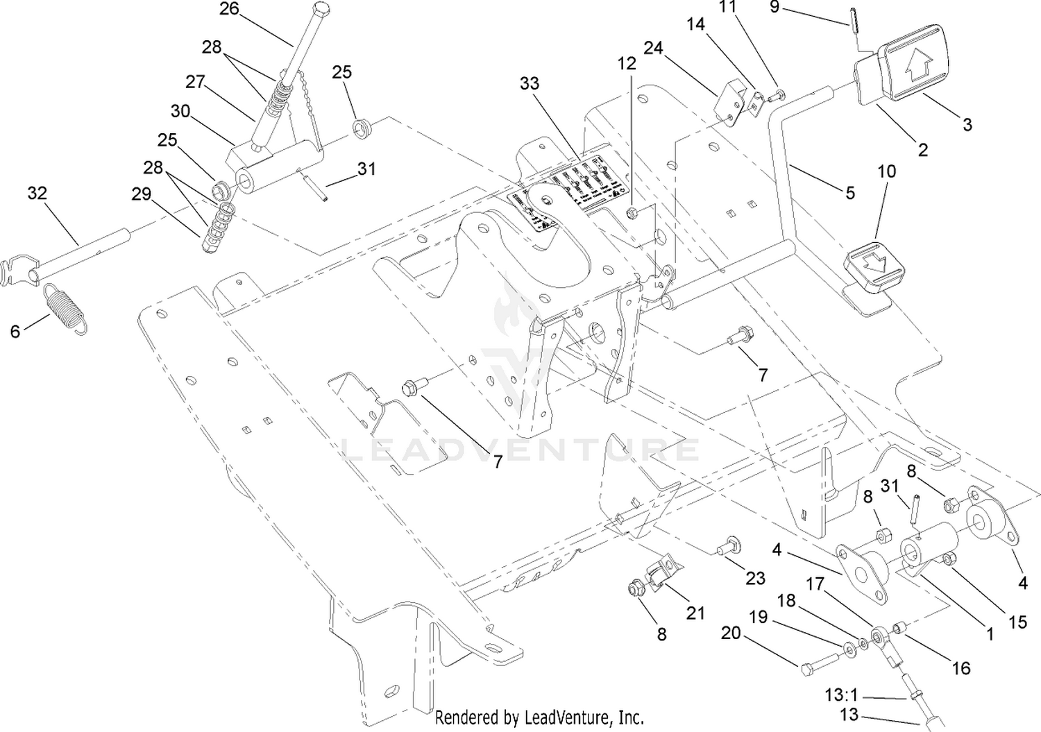 Traction Pedal Assembly