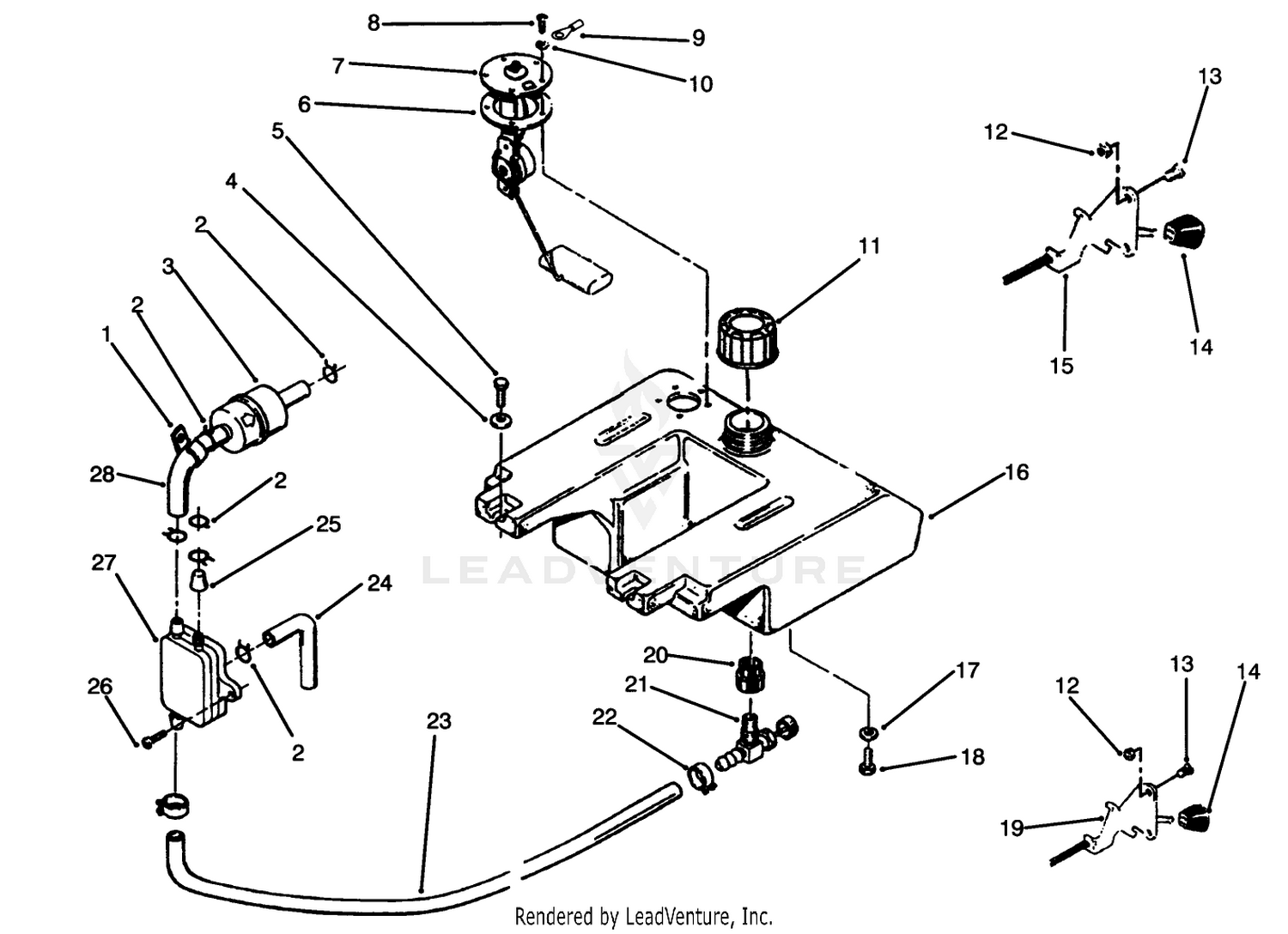 Throttle, Choke And Fuel Controls