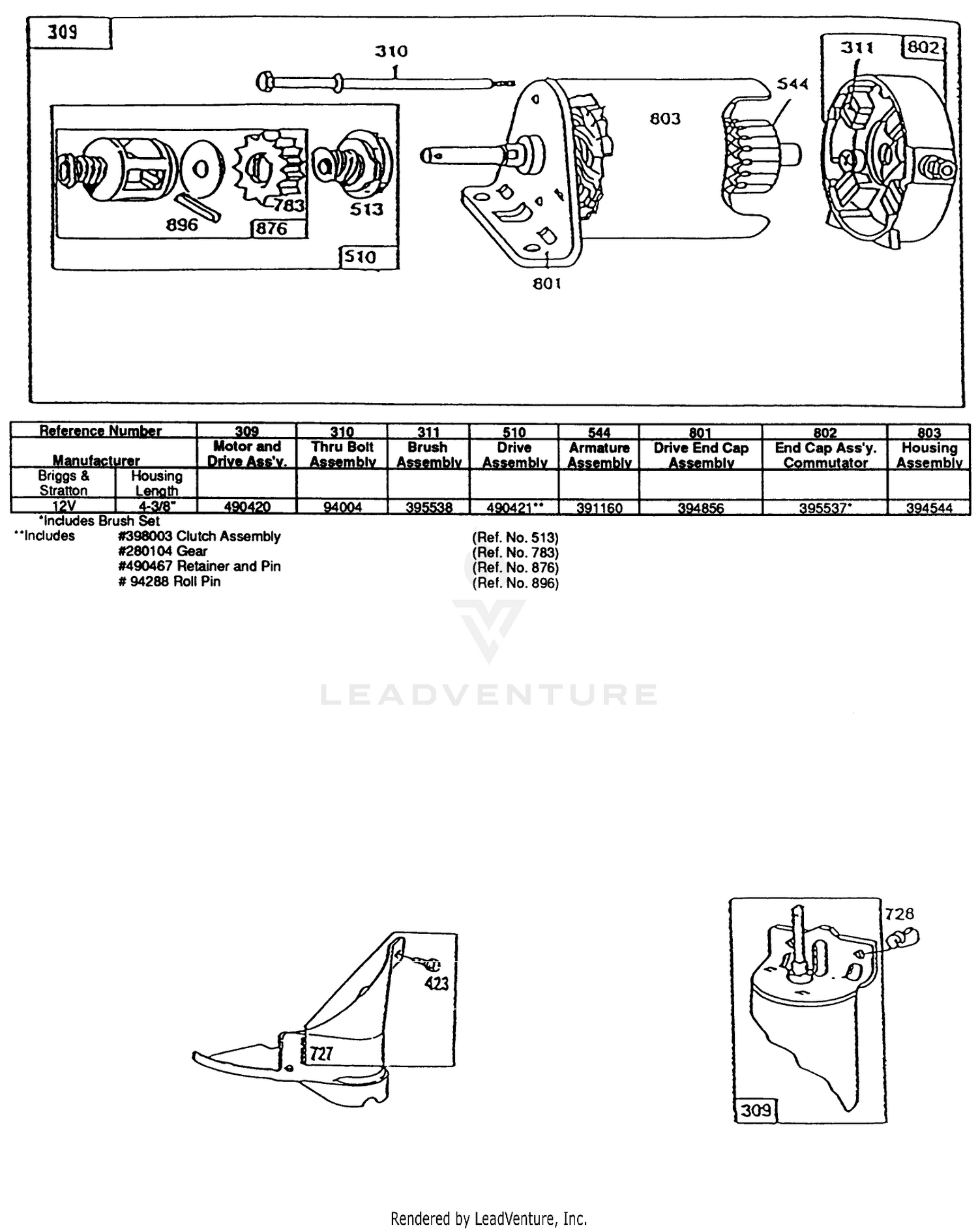 Engine Briggs And Stratton Model 281707-0226-01 3