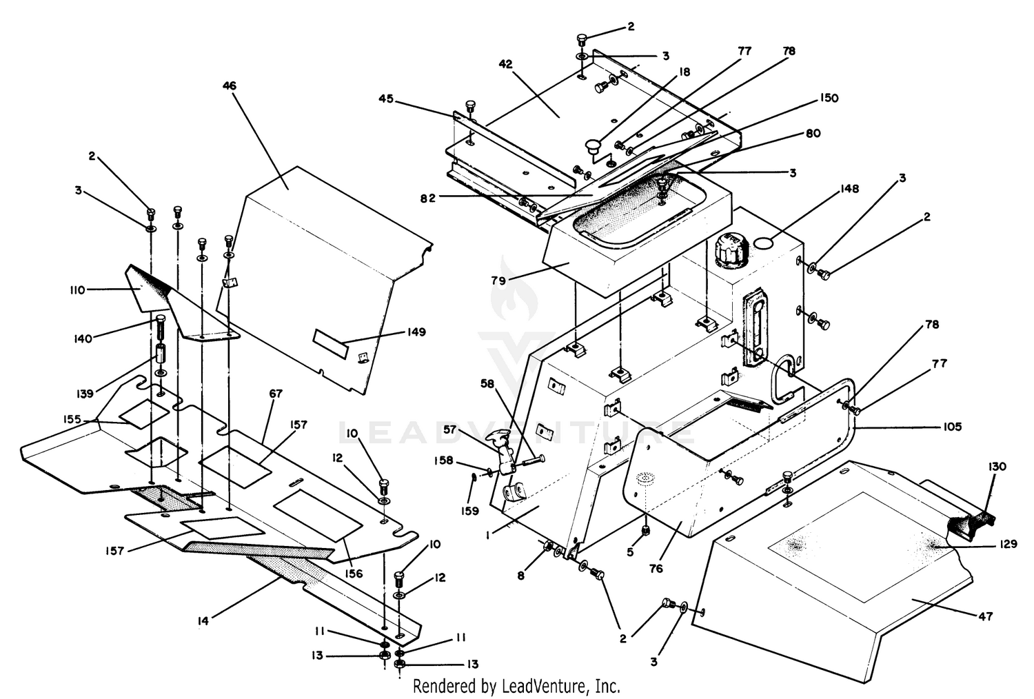 Floor, Mud Guard L.h.  Hydraulic Tank Assembly