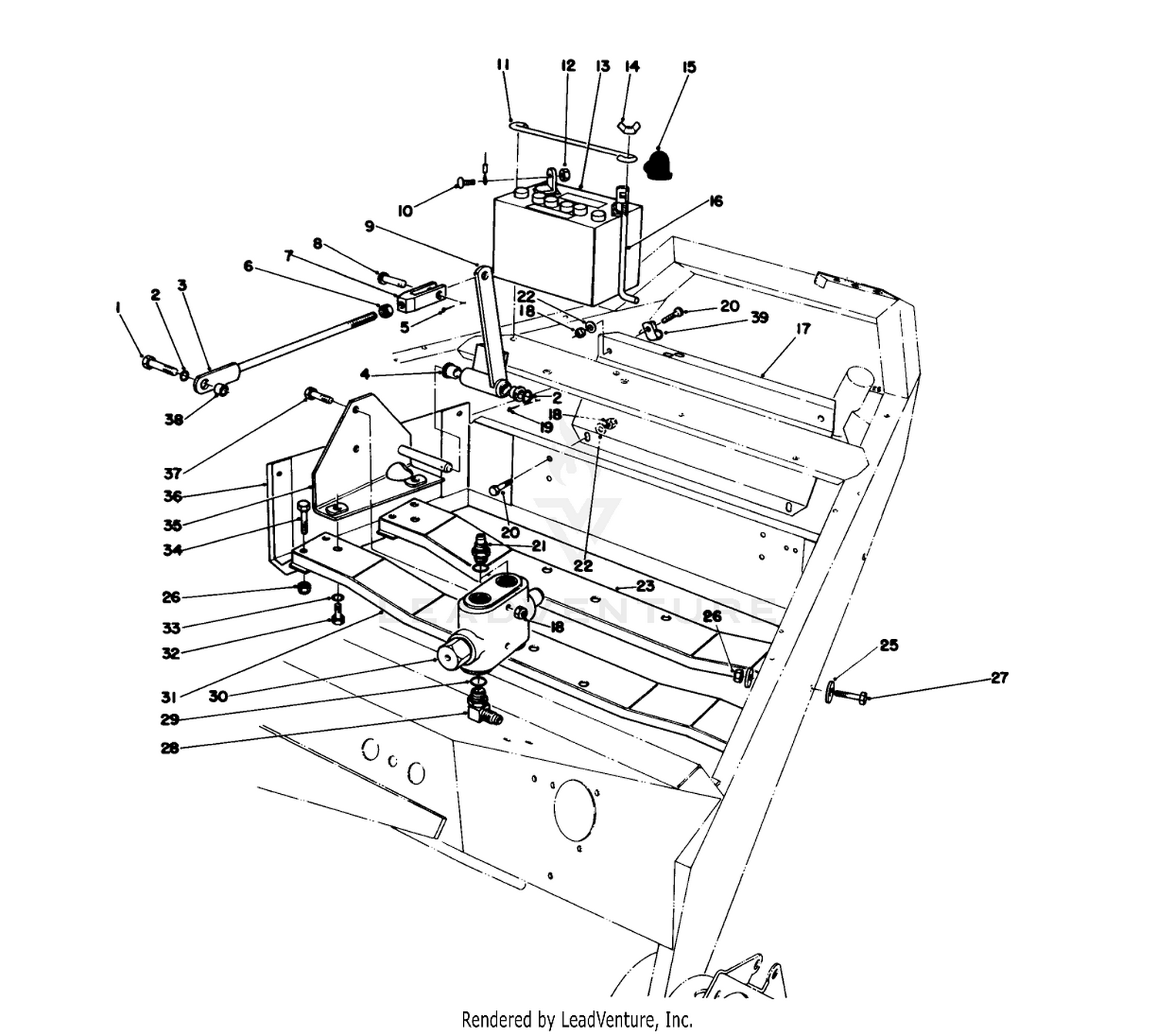 Motor Mounts And Battery Assembly