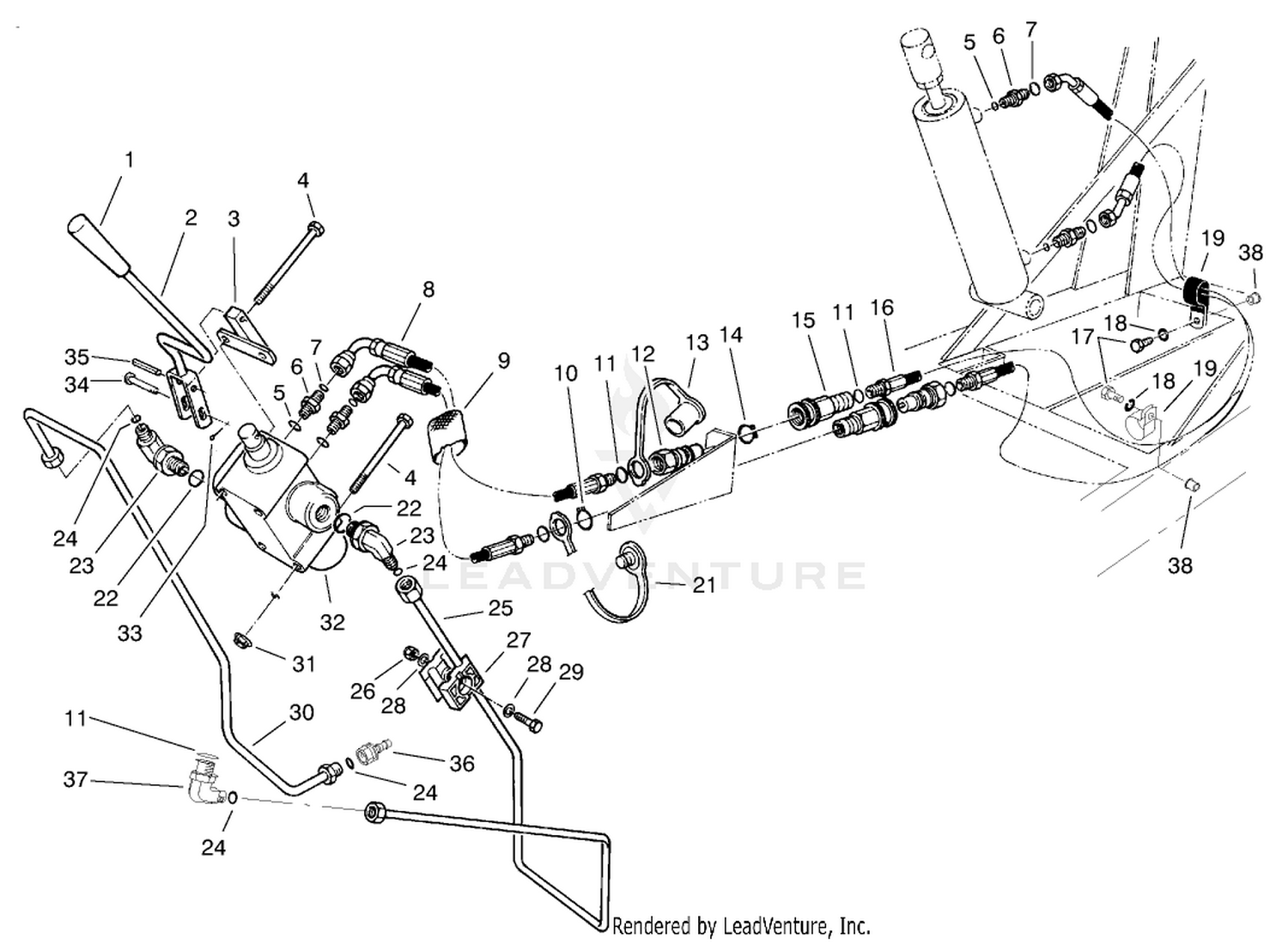 Hydraulic Plumbing Assembly