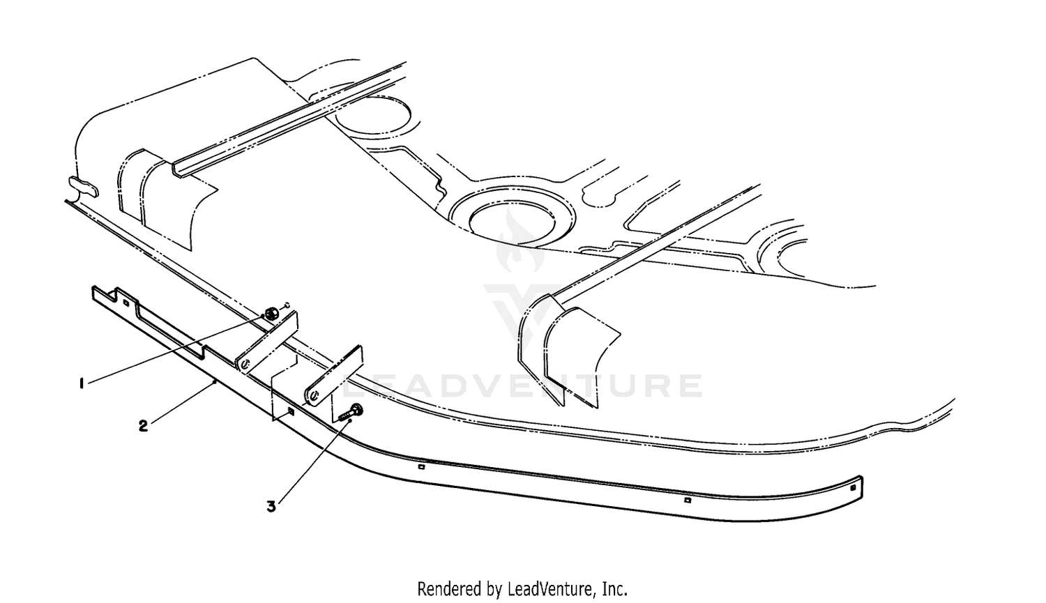 52" Baffle Kit Part No. 68-7210 (used On Cutting Unit Model 30555)