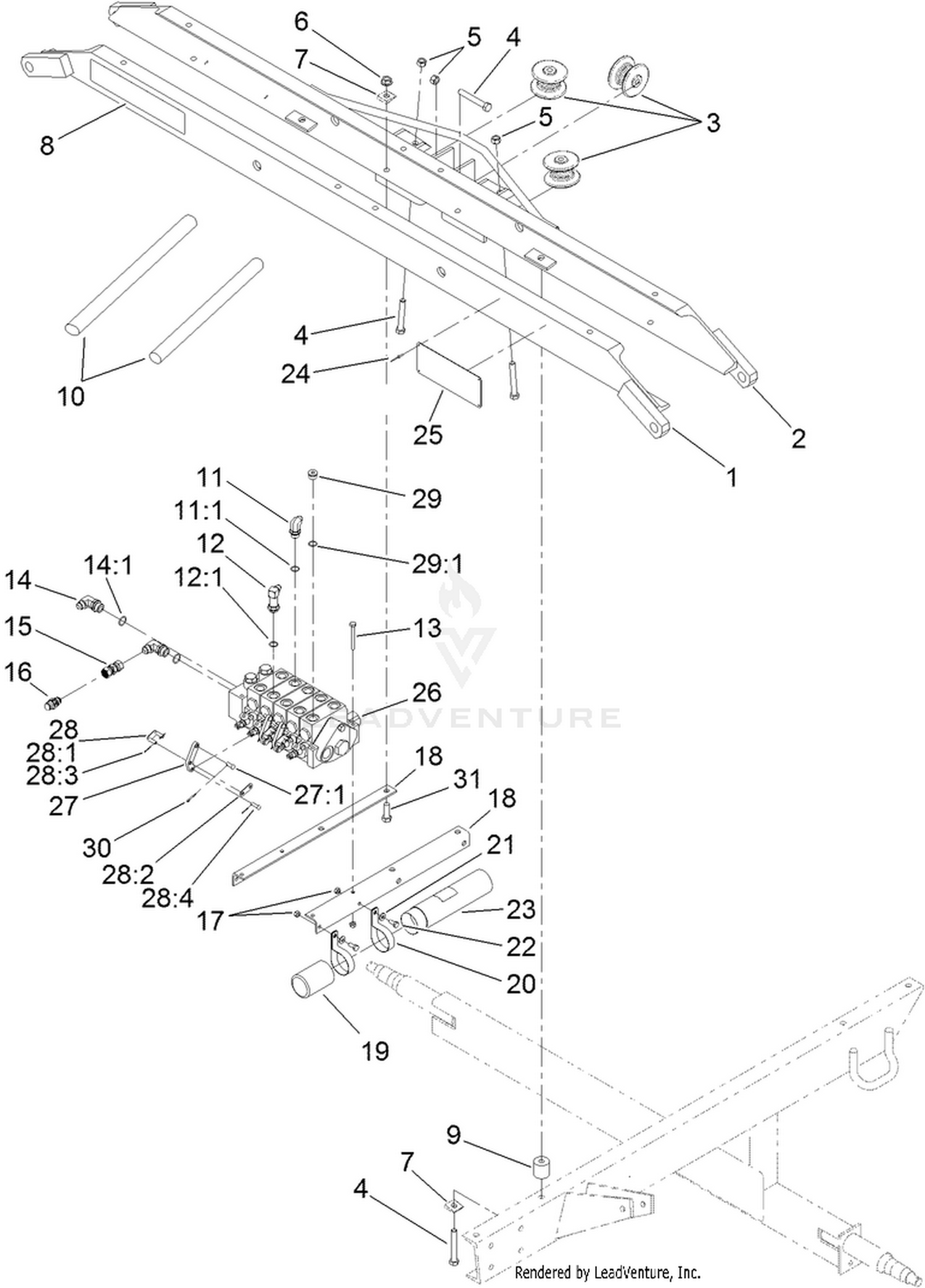 Front Cross Channel Assembly