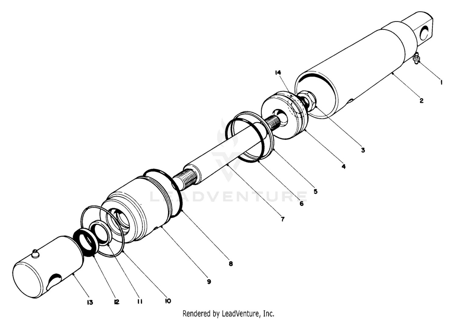 Hydraulic Cylinder Assembly No. 21-0390