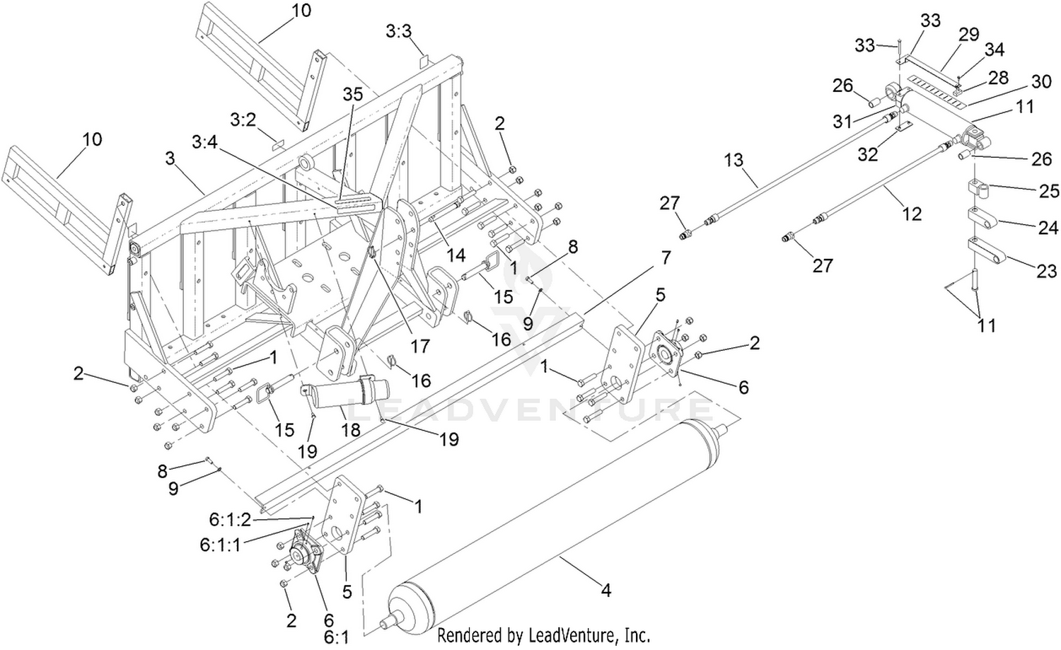 Frame and Roller Assembly