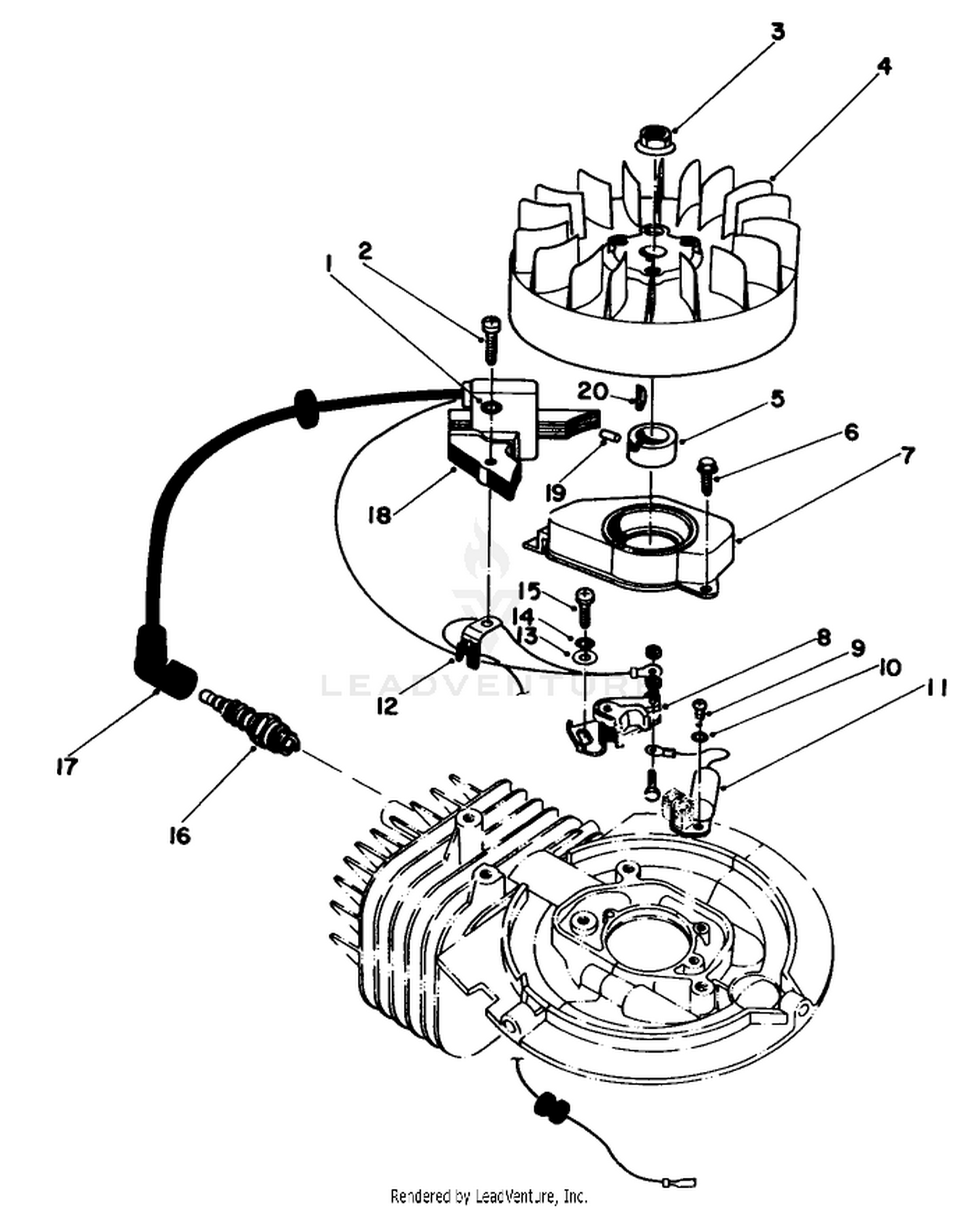 Flywheel  Magneto Assembly