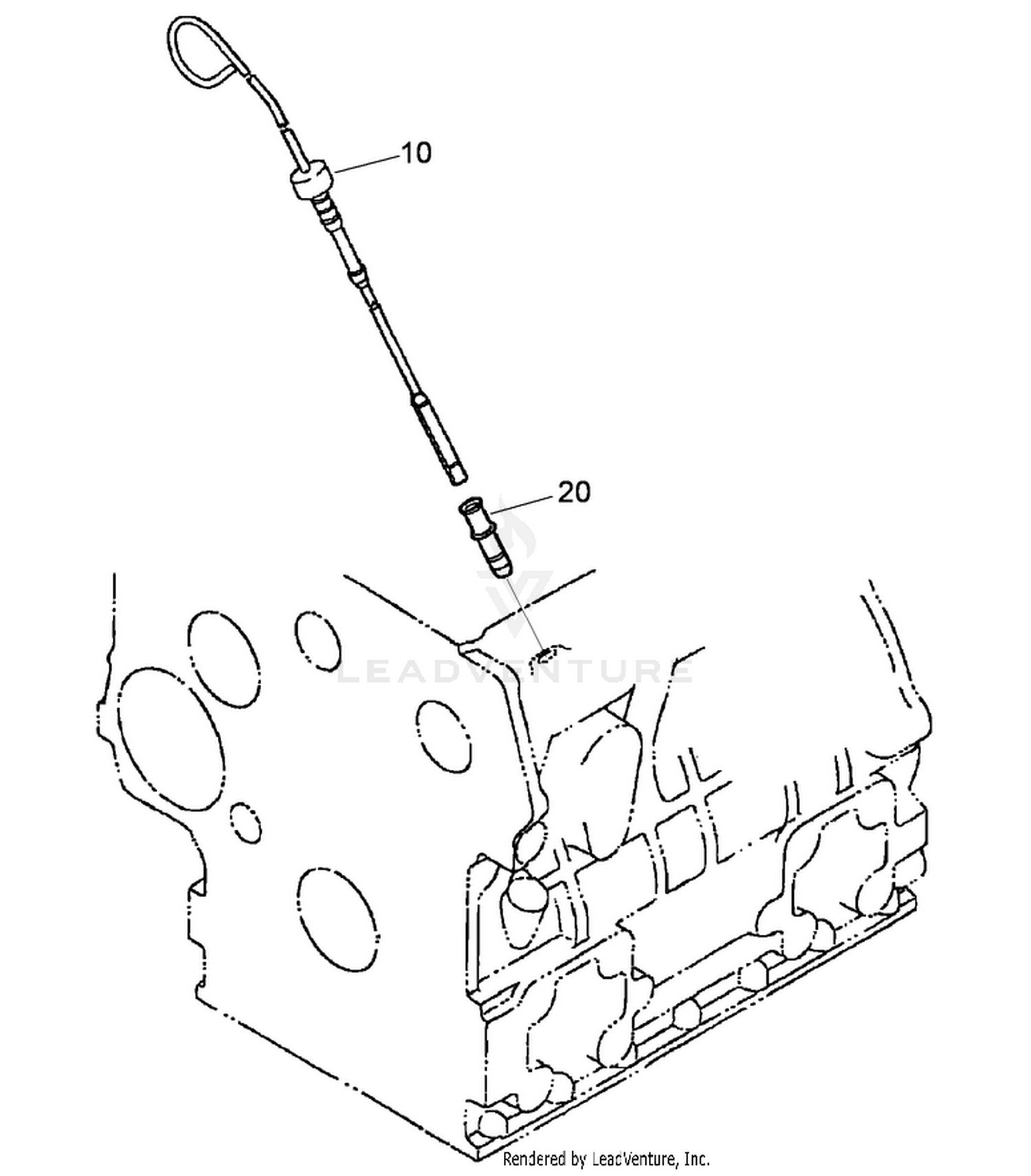 Dipstick and Guide Assembly