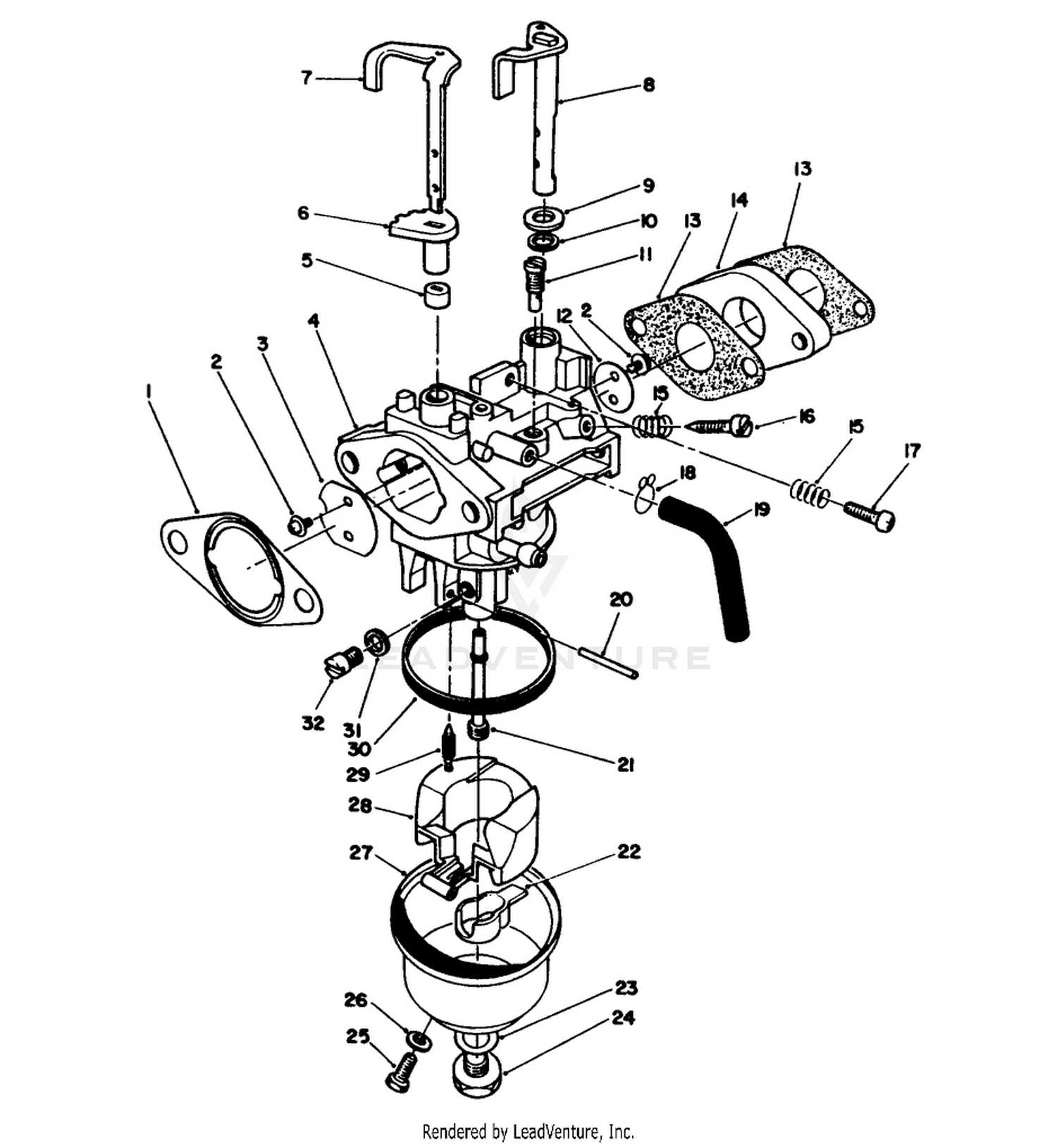 Carburetor Assembly (model No. Vmk9)