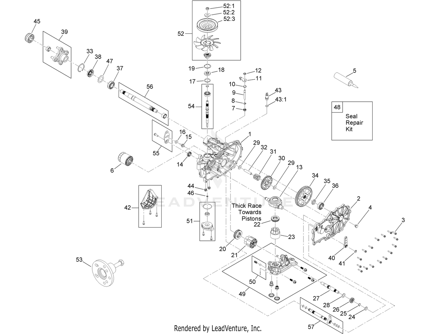 LH Transaxle Assembly No. 139-7500
