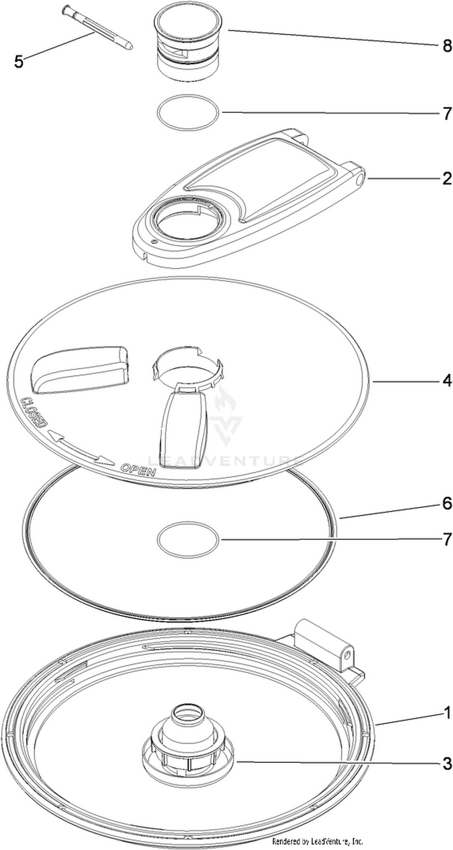 Spray Tank Lid Assembly No. 119-9380