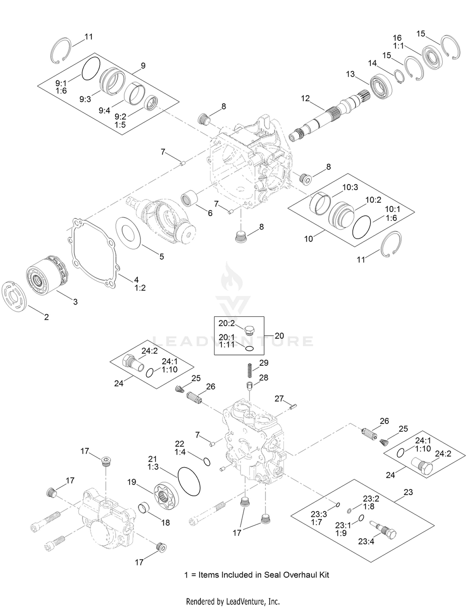 Hydraulic Pump Assembly No. 133-6385