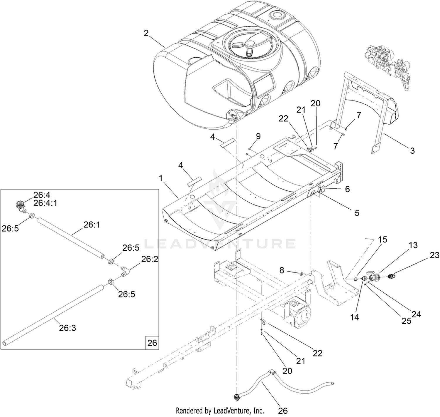 Tank and Saddle Assembly