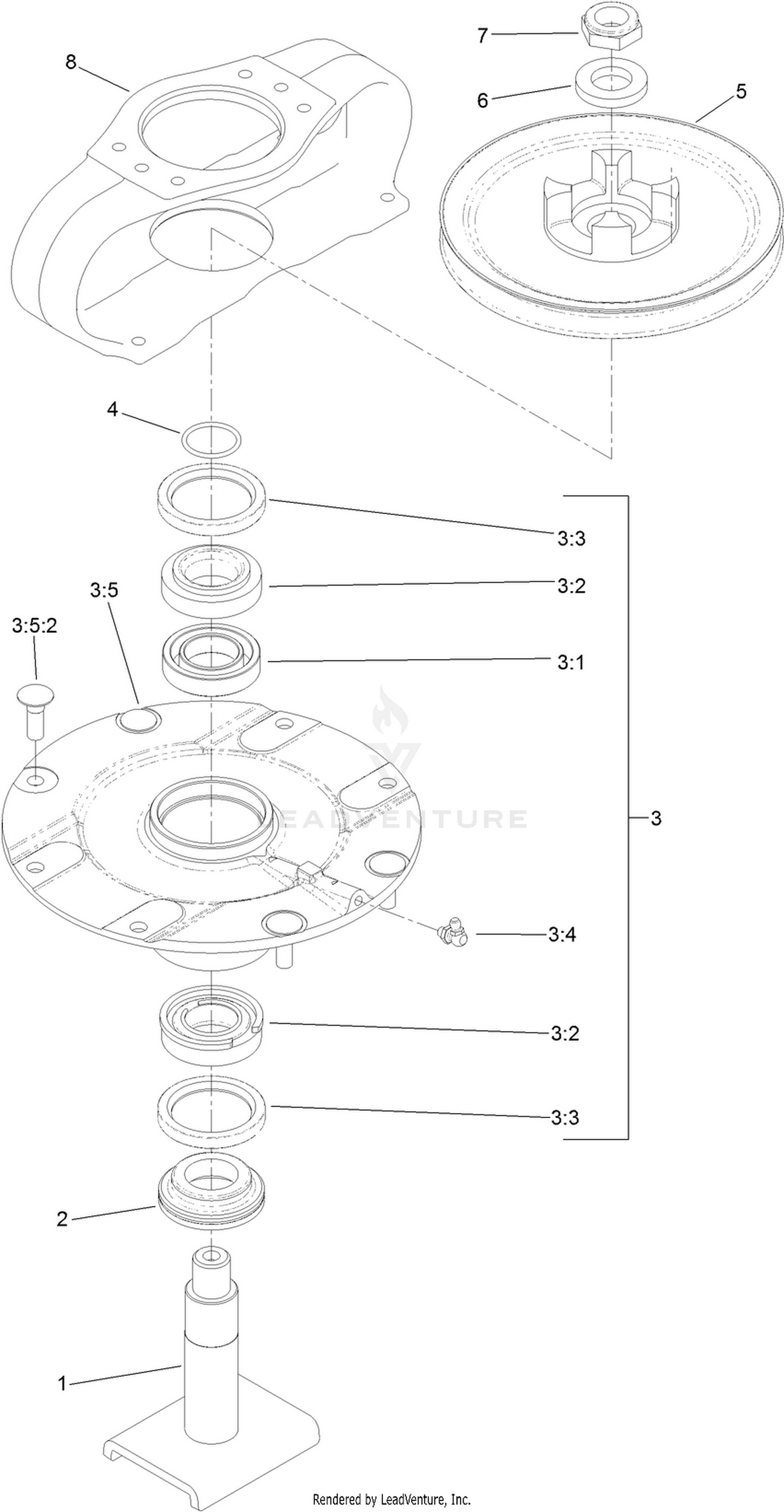 Driven Spindle Assembly No. 119-4547